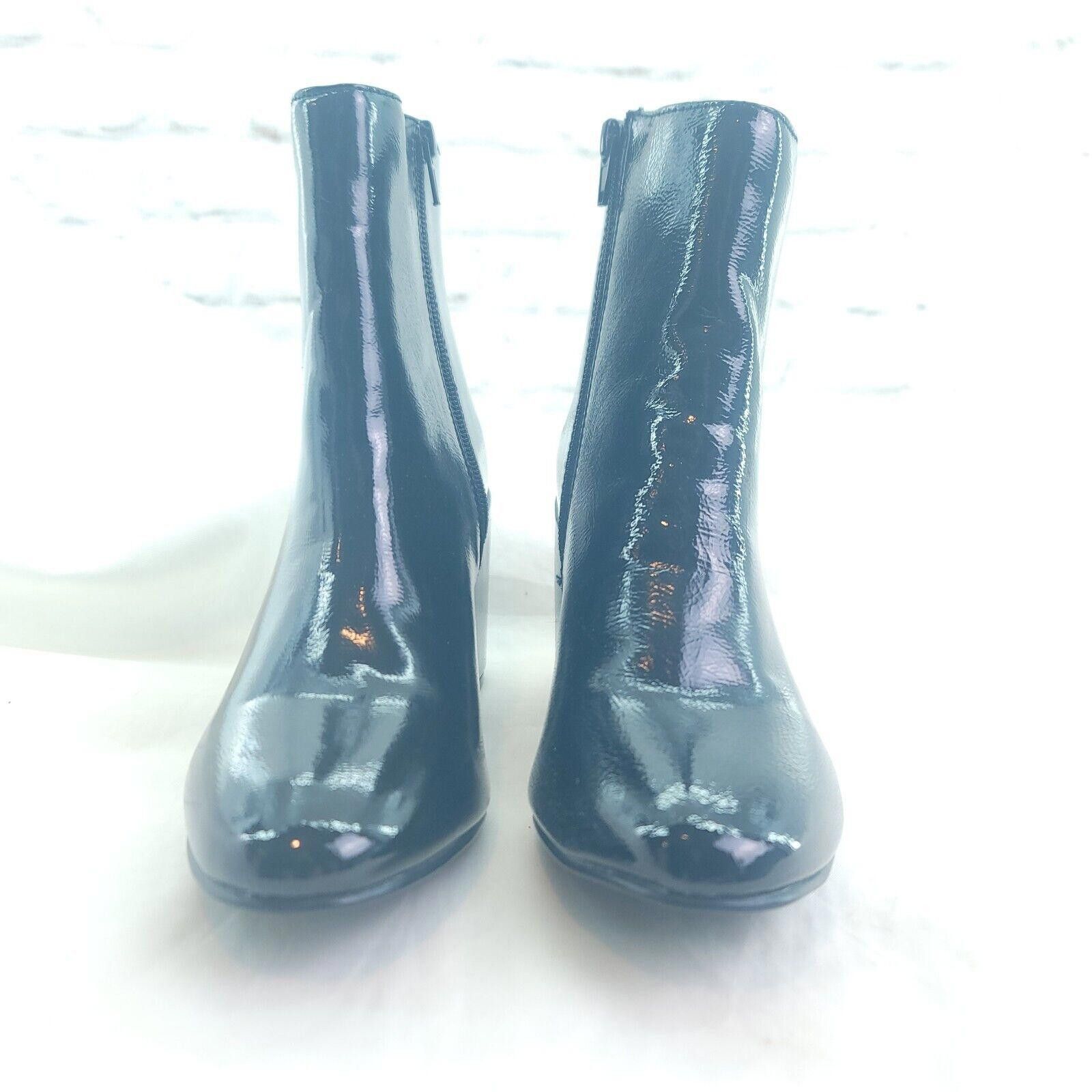 Designer Madden Girl Black Arrcade Glossy Ankle Heeled Size 7 Boots Size US 7 / IT 37 - 2 Thumbnail