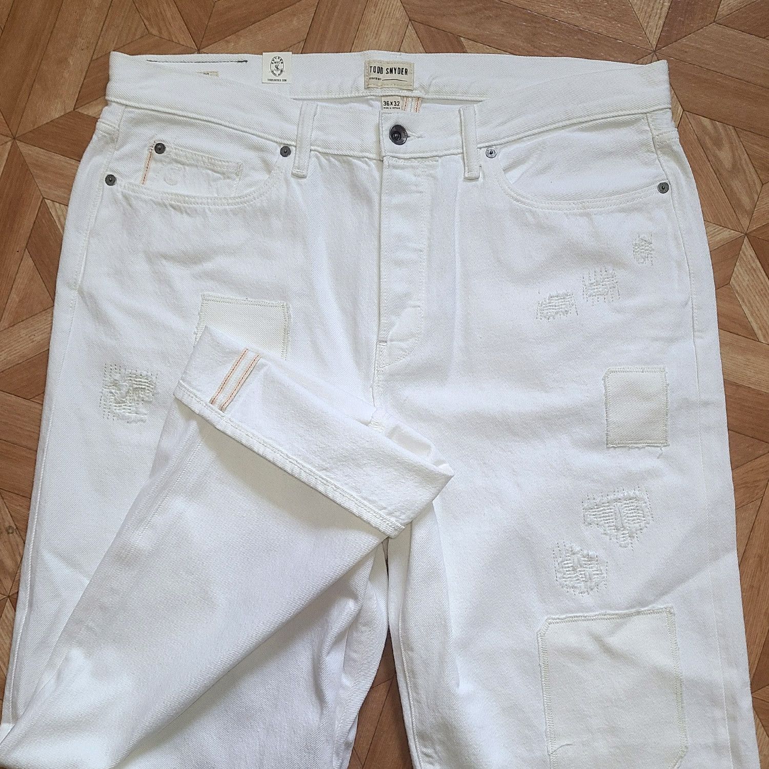Todd Snyder Todd Snyder Relaxed Selvedge Jean Distressed $248 Size US 36 / EU 52 - 1 Thumbnail