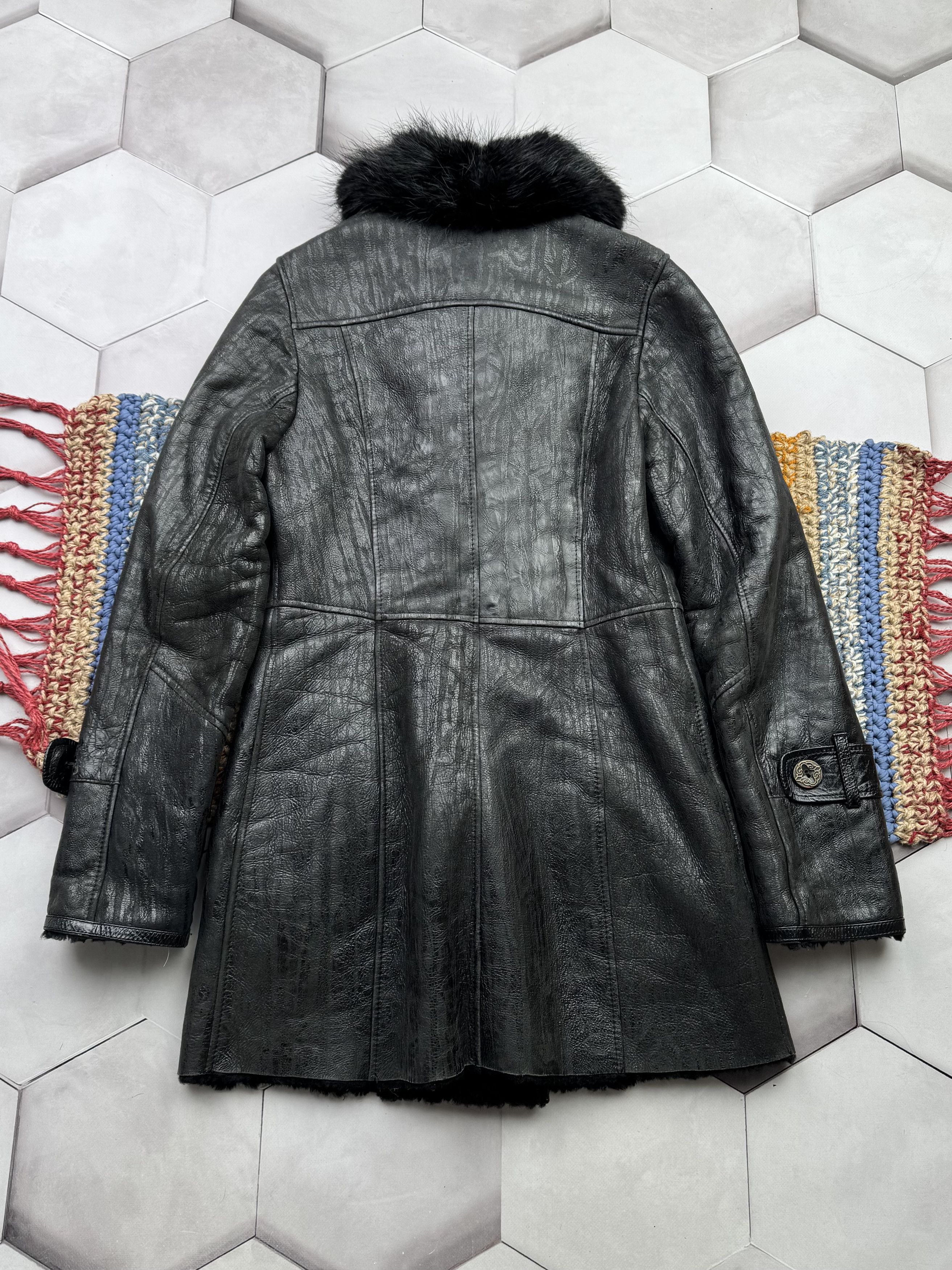 Japanese Brand Vintage Real Sheepskin Coat (E4) Size S / US 4 / IT 40 - 6 Thumbnail