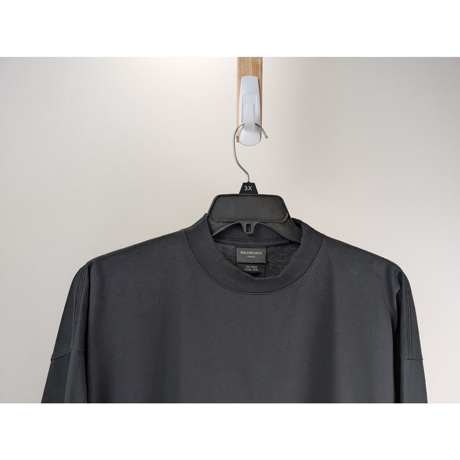Balenciaga o1rshd1 Need for Speed Long Sleeve Large Fit T-Shirt Black Size US M / EU 48-50 / 2 - 3 Thumbnail
