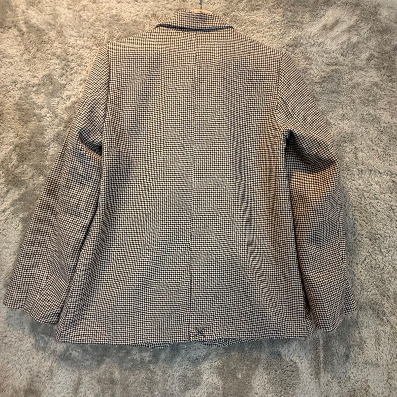American Eagle Outfitters American Eagle Brown Plaid Houndstooth Academic Blazer S Size S / US 4 / IT 40 - 2 Thumbnail