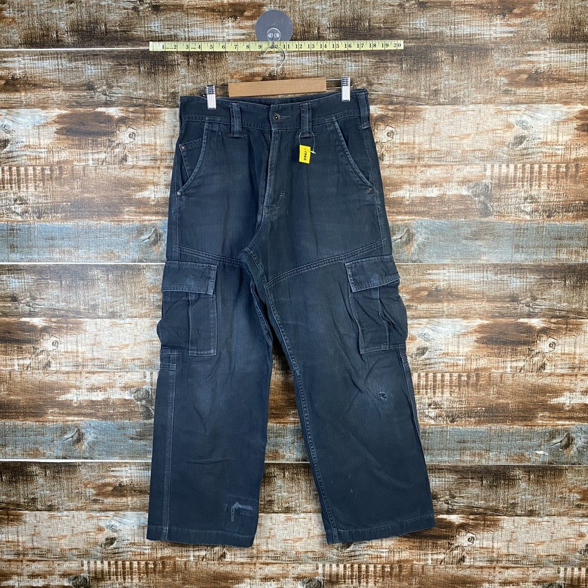 Japanese Brand DL Even River Dark Blue Cargo Multipocket Pants #C988 Size US 28 / EU 44 - 1 Thumbnail