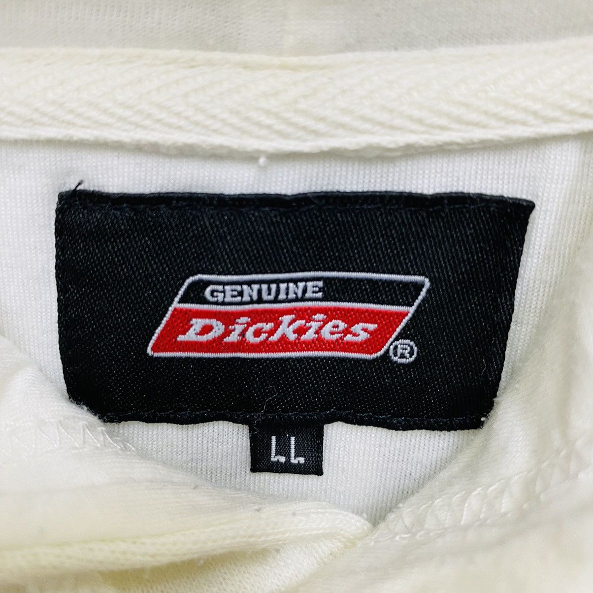 Dickies Vintage Dickies Hoodie White Cream Colour Embroidery Logo Size US L / EU 52-54 / 3 - 7 Thumbnail