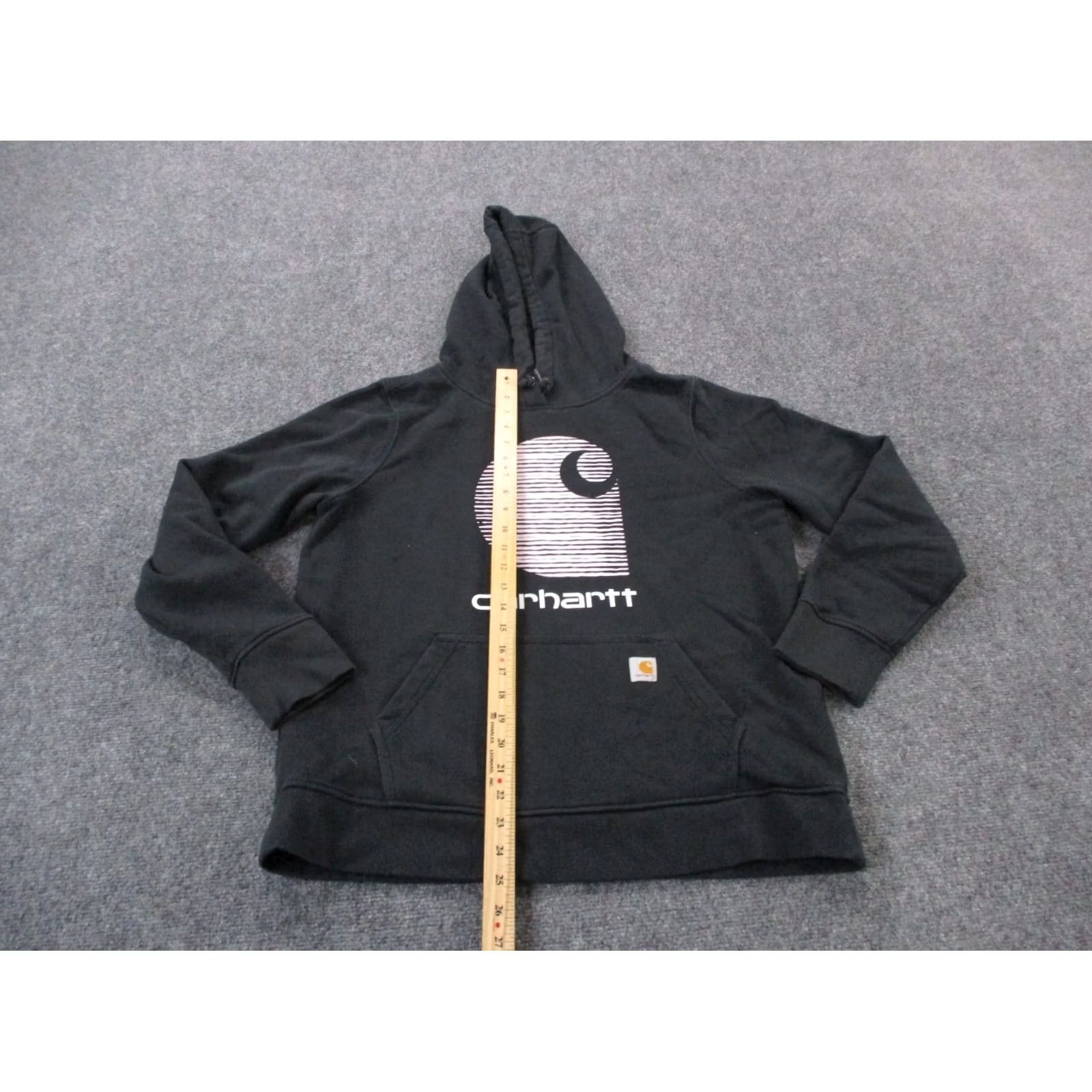 Carhartt VINTAGE Carhartt Shirt Womens L Black Hoodie Sweatshirt Women Pullover Relaxed Rain Defender Size L / US 10 / IT 46 - 3 Thumbnail
