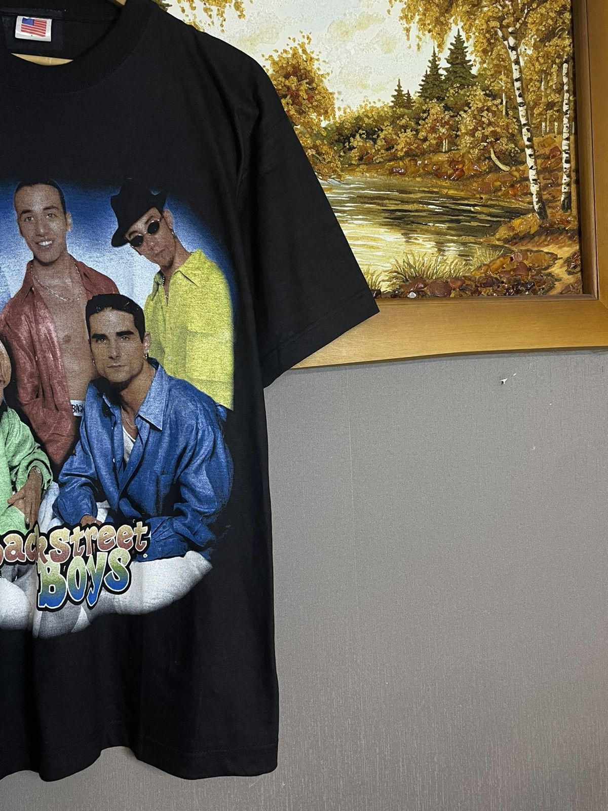 Rap Tees × Vintage Rare Vintage 90s Backstreet Boys Double Sided AOP T-shirt Size US L / EU 52-54 / 3 - 5 Thumbnail
