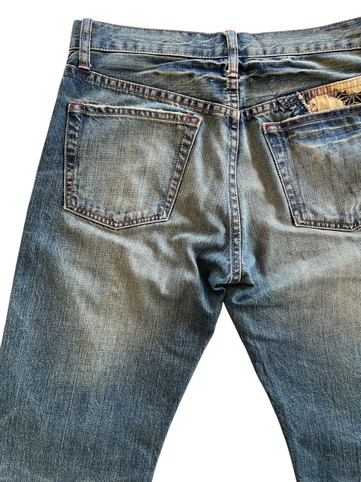 Japanese Brand Takeo Kikuchi Patchwork Distressed Sashiko Boro Denim Size US 30 / EU 46 - 10 Thumbnail