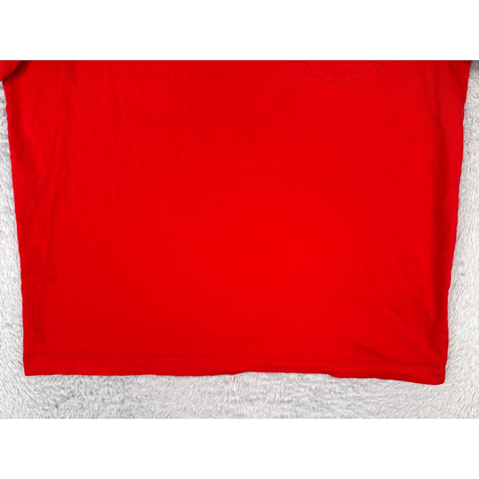 Tommy Hilfiger Tommy Hilfiger Shirt Men Adult Large Red Short Sleeve Crew Neck Pocket 100% Cotton Jersey Embroidered Size US L / EU 52-54 / 3 - 5 Thumbnail