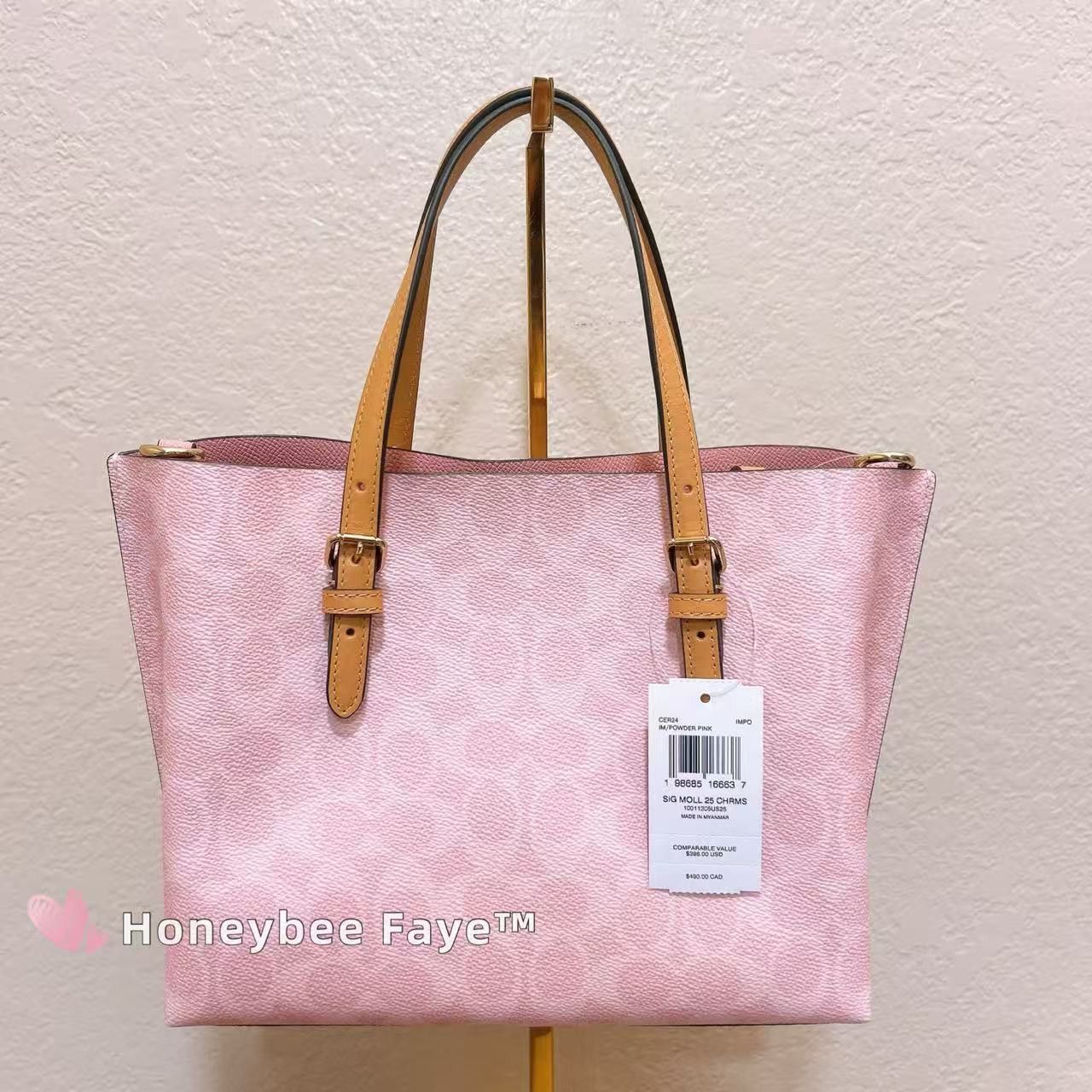 Coach Mollie Tote Bag 25 In Signature Canvas With Charms CER24 Size ONE SIZE - 4 Thumbnail