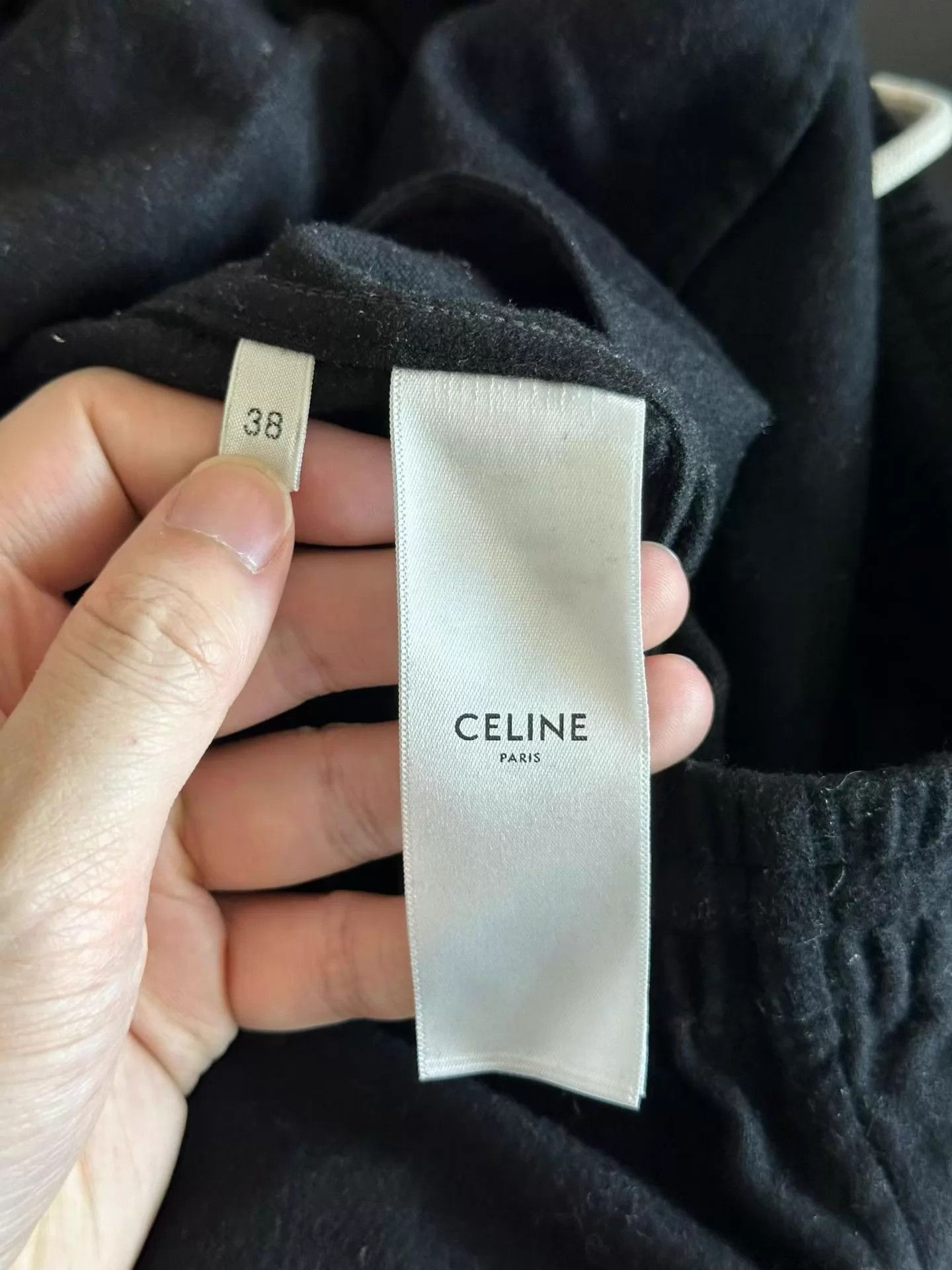 Celine CELINE women's black cashmere pants Size 26" / US 2 / IT 38 - 4 Thumbnail