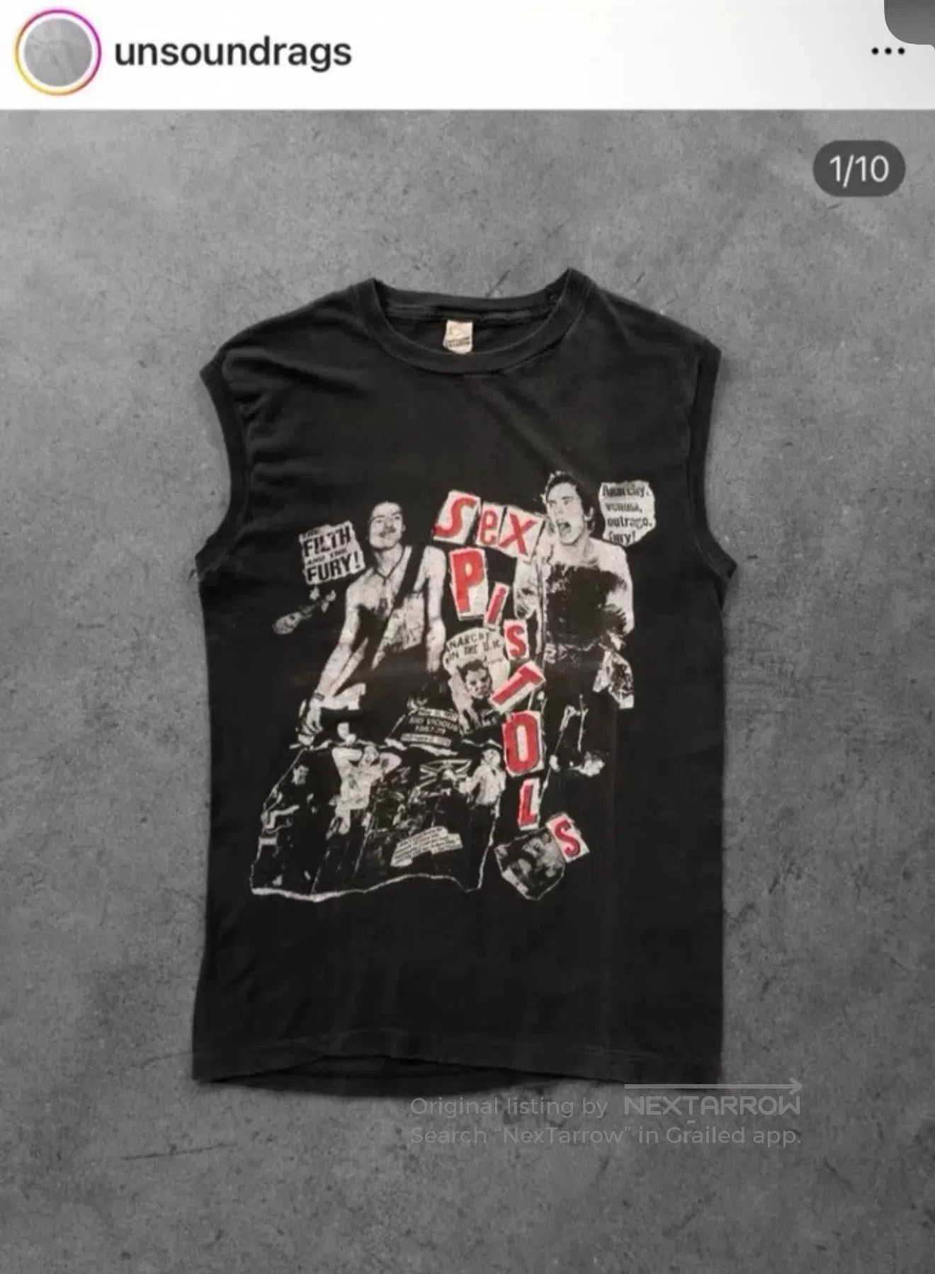 Vintage Vintage Sex Pistols 90s Band Tee. Size US S / EU 44-46 / 1 - 6 Thumbnail