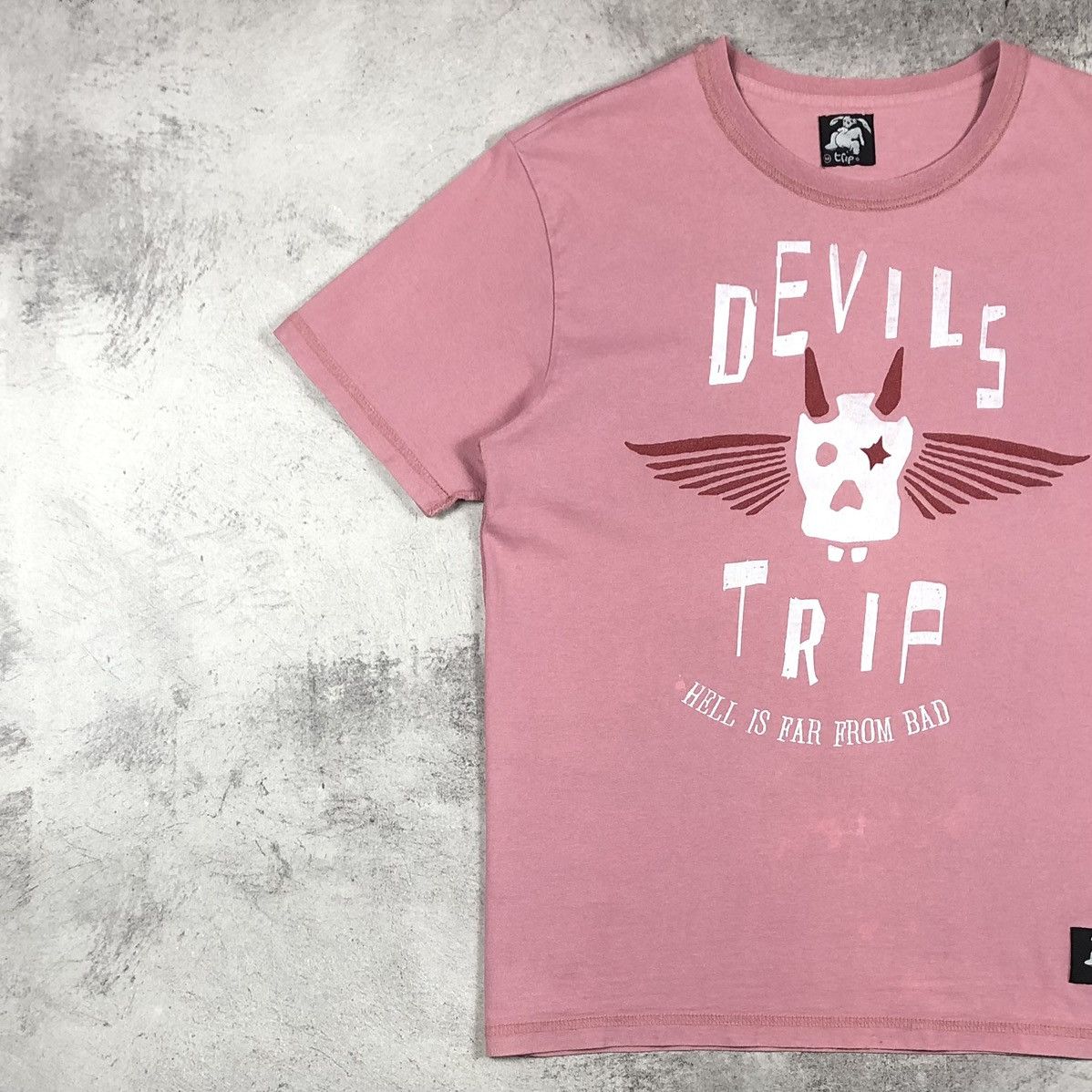 Vintage Y2K Devils Trip Skull Graphic Tee Size US M / EU 48-50 / 2 - 7 Thumbnail