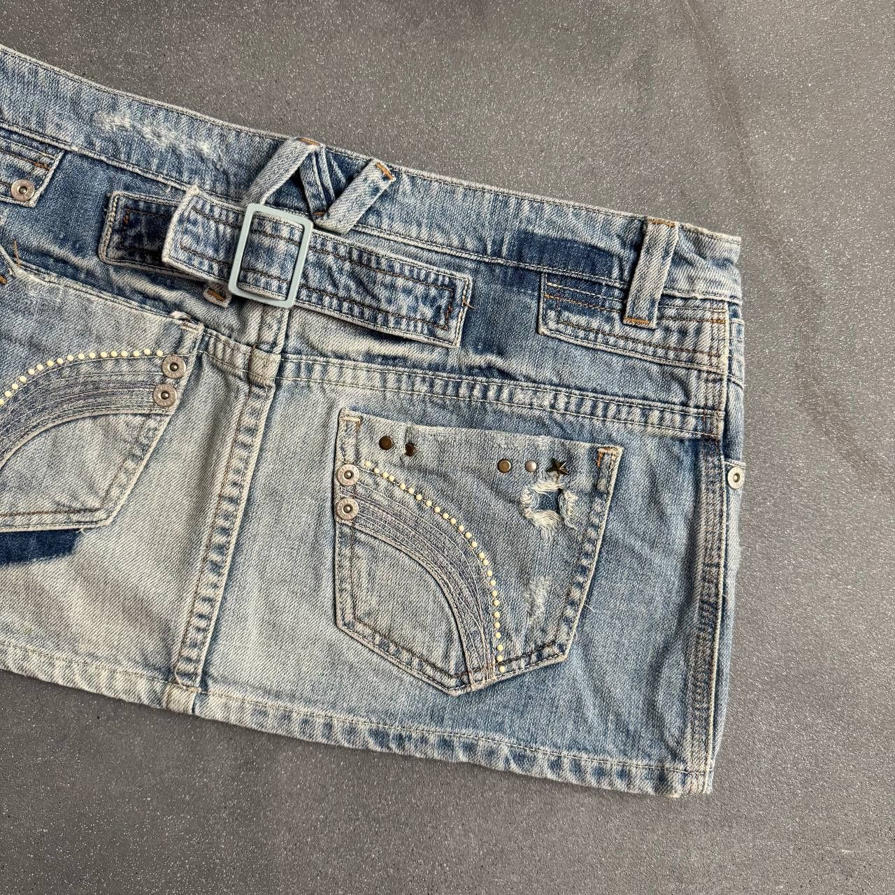 Japanese Brand × Vintage Amazing 2000's Aesthetic Y2K Super Sexy Mini Skirt Size 32" / US 10 / IT 46 - 4 Thumbnail