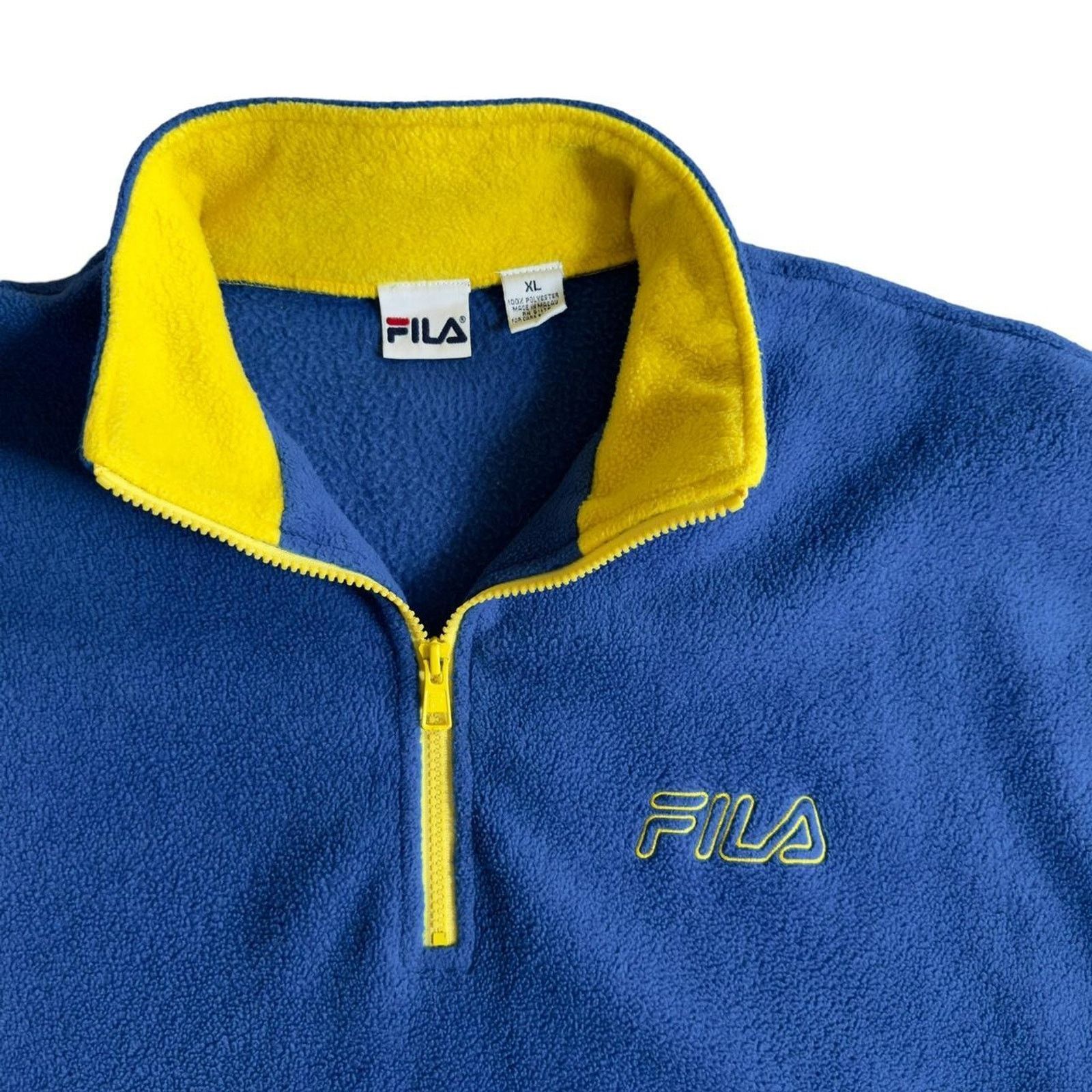 Fila Vintage FILA Quarter Zip Pullover Size US XL / EU 56 / 4 - 1 Thumbnail