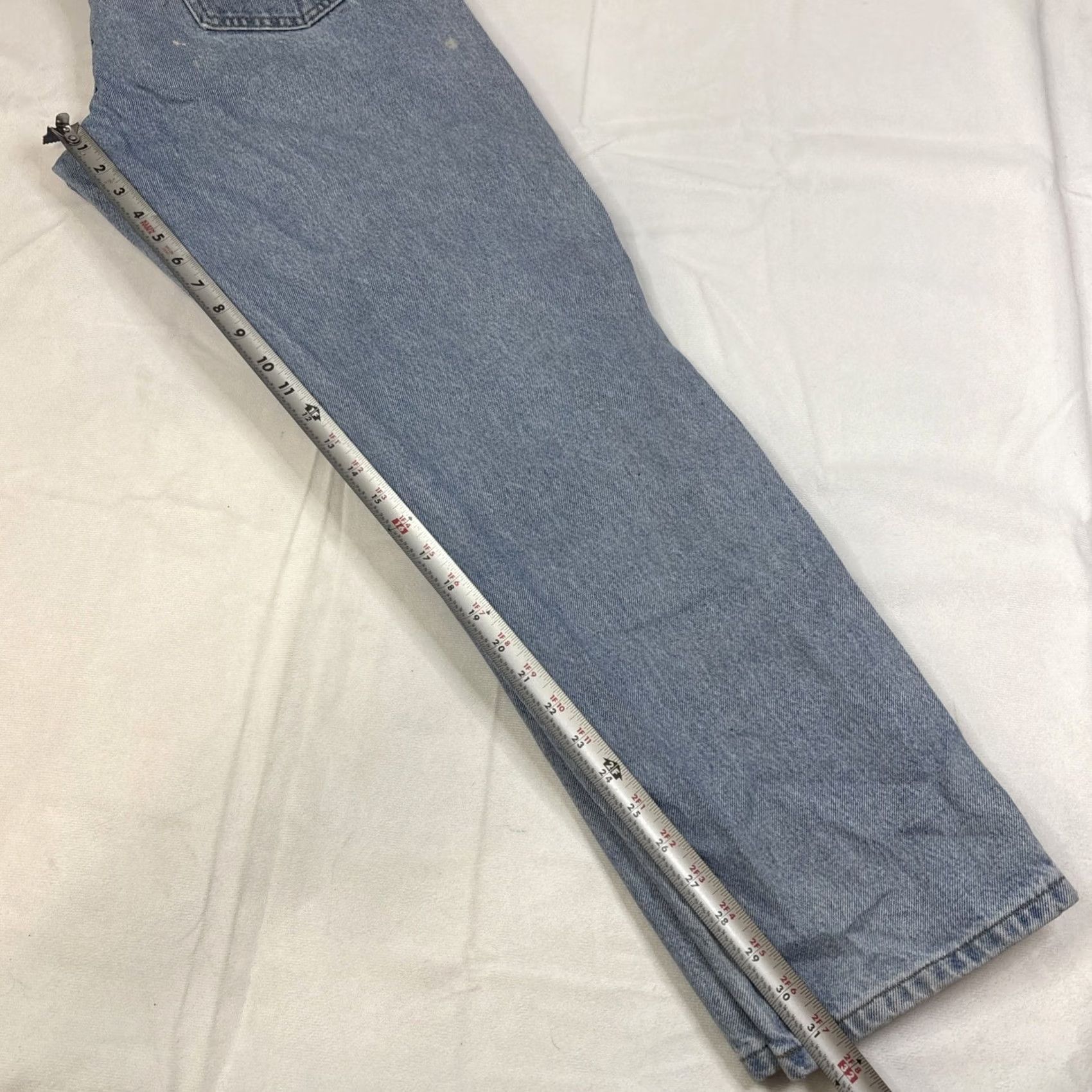 Carhartt VINTAGE Carhartt Jeans Men’s 36x32 Light Blue Distressed Straight Leg Men 36 Blue Distressed Straight Jeans Size US 36 / EU 52 - 5 Thumbnail