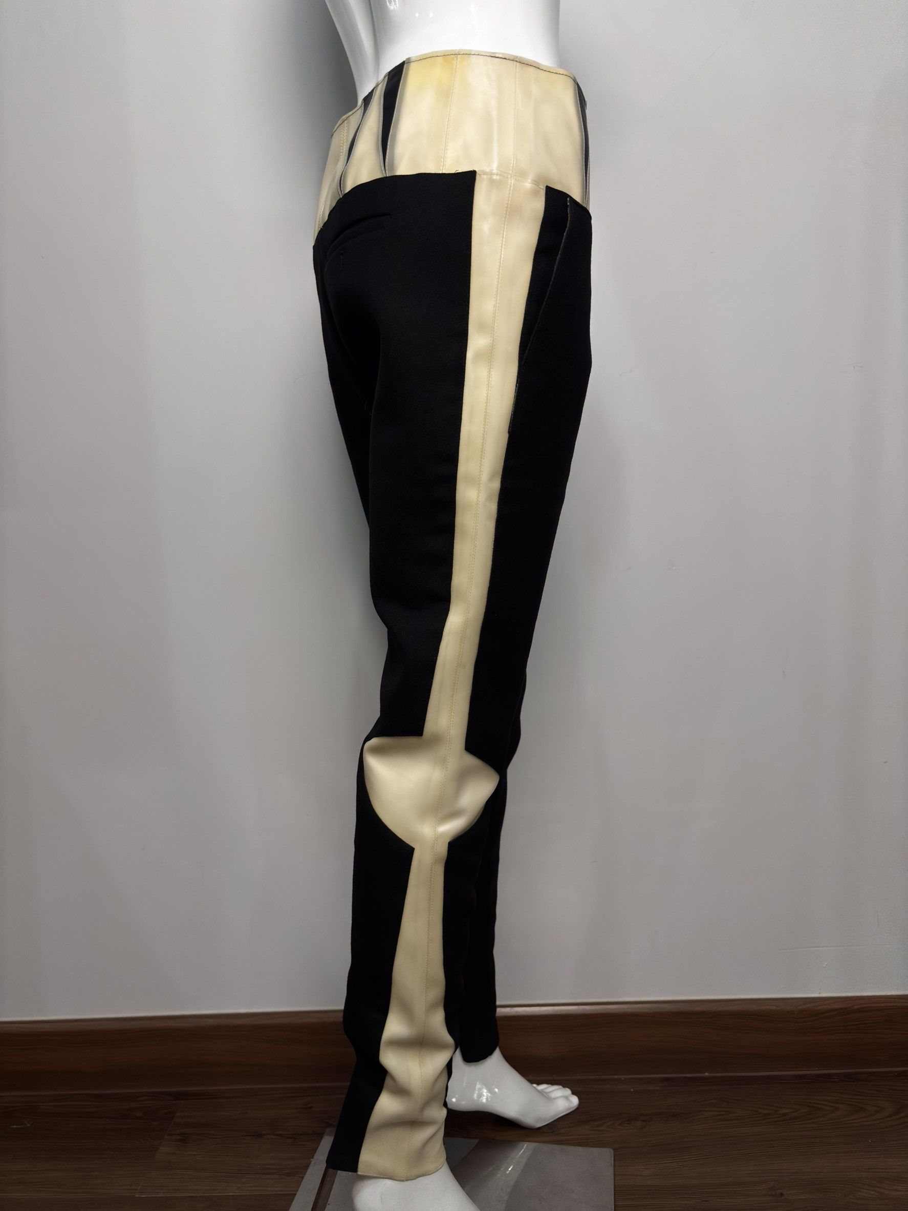 Balenciaga Balenciaga Black Trousers with Leather Waistband Size 27" / US 4 / IT 40 - 7 Thumbnail