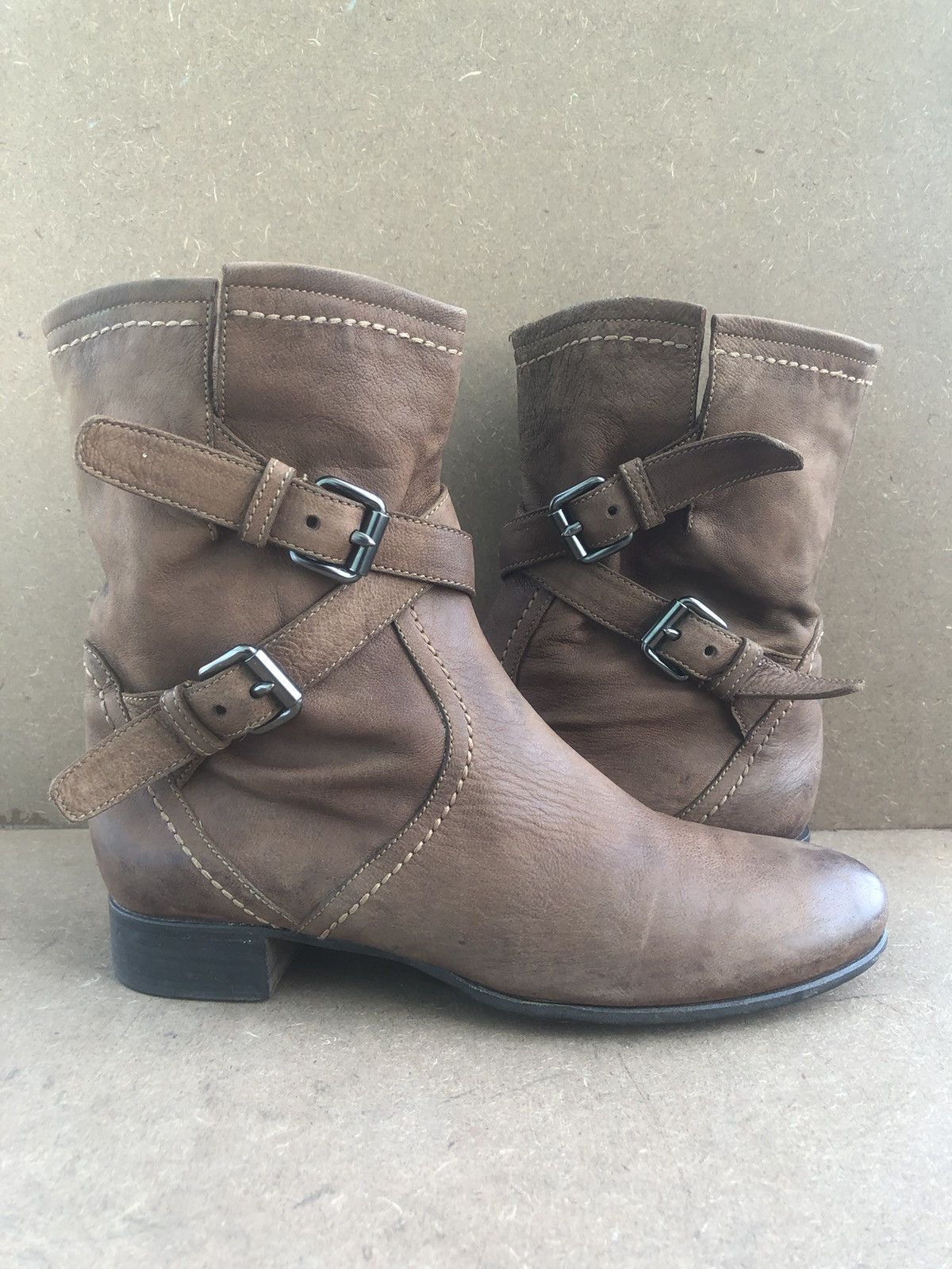 Prada Prada Brown Calfskin Leather Women’s Boots Size 39.5 Size US 9.5 / IT 39.5 - 7 Thumbnail
