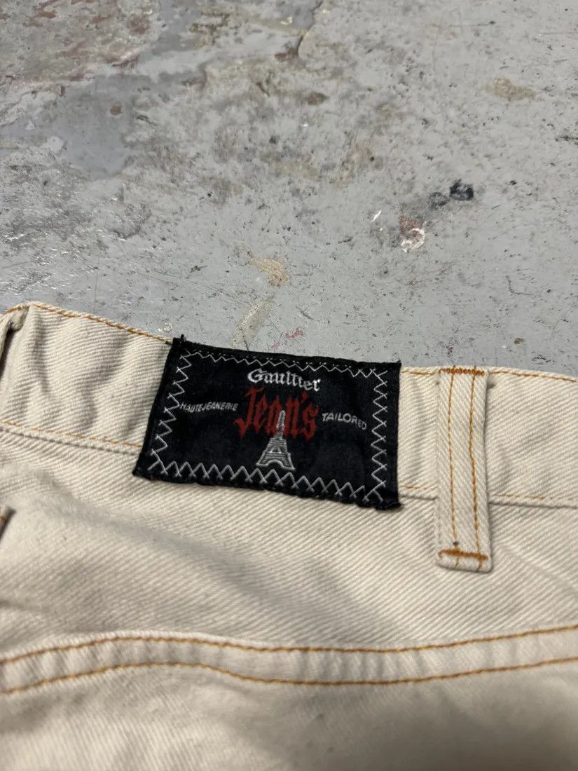 Jean Paul Gaultier × Vintage 2000s Jean Paul Gaultier Minimalist Beige Pants Size 25" / US 0 / IT 36 - 12 Thumbnail