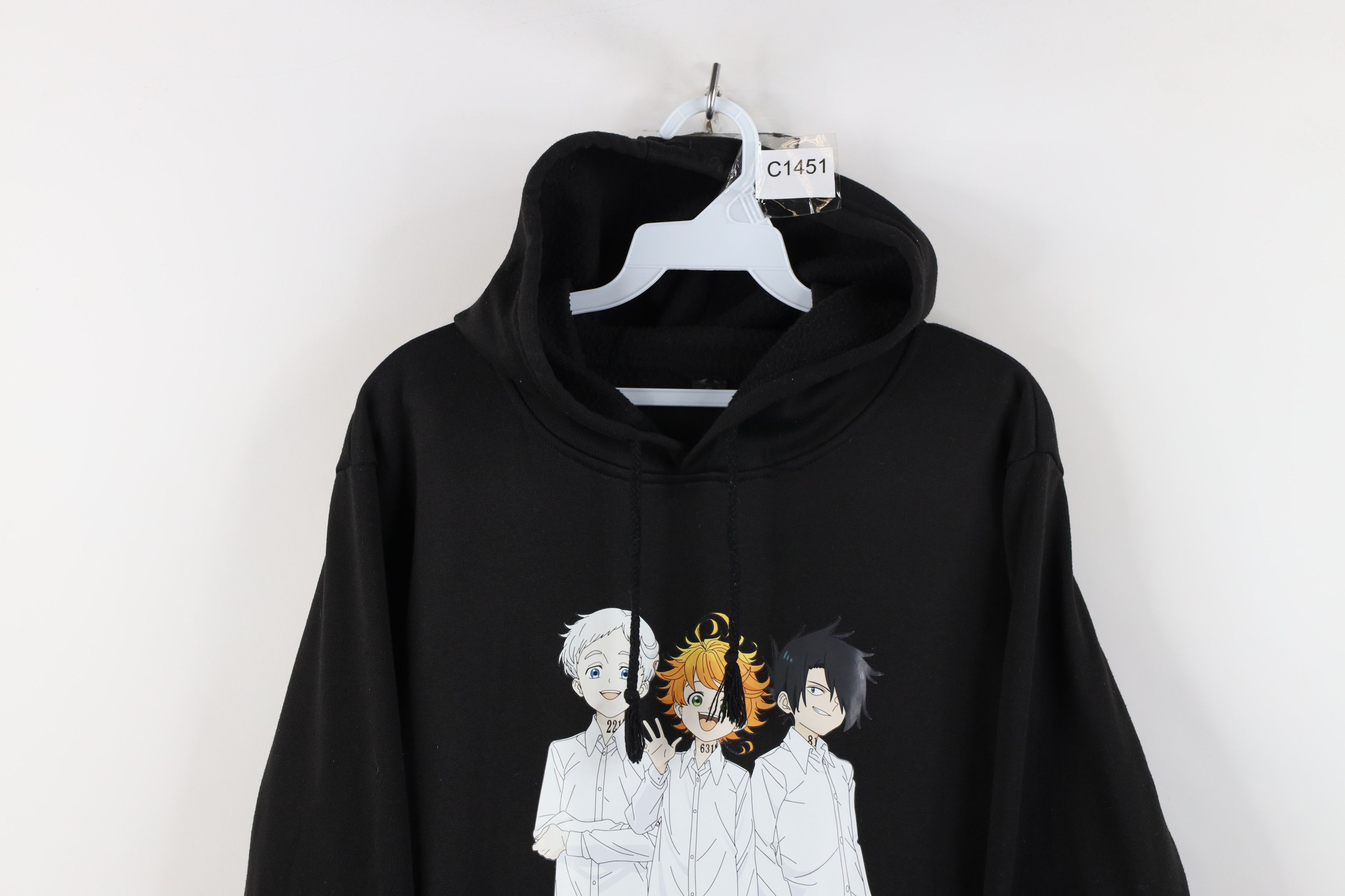 Vintage The Promised Neverland Japanese Anime Manga Hoodie Black Size M / US 6-8 / IT 42-44 - 2 Thumbnail