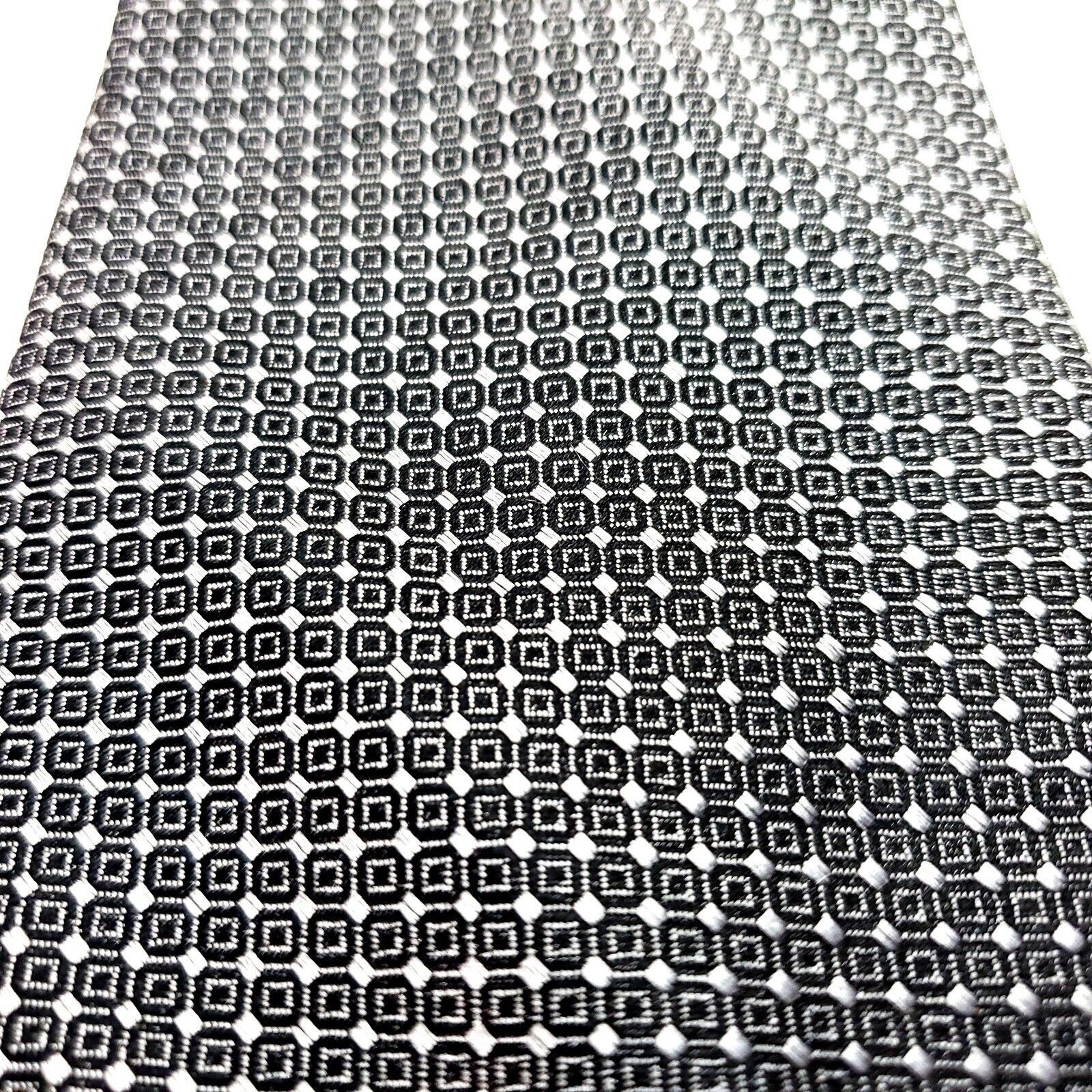 Merona Merona Silk Tie Woven Black White Geometric Size ONE SIZE - 2 Thumbnail