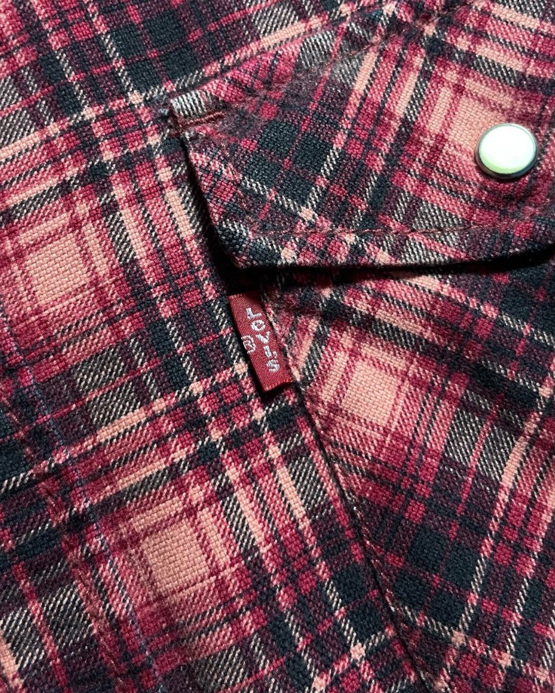 Levi's Flannel Shirt Western Double Pocket LEVIS Size M Size US M / EU 48-50 / 2 - 6 Thumbnail