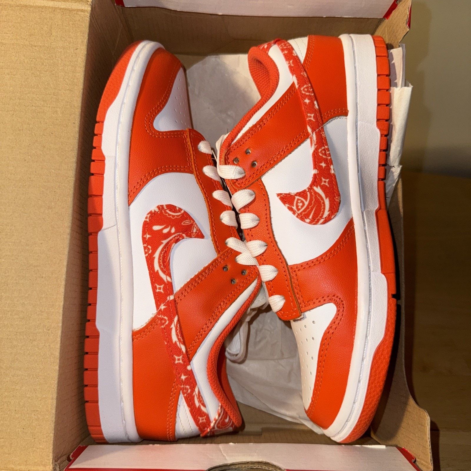 Nike Nike Dunk Low Essential Paisley Pack Orange - DH4401-103 Size US 7 / IT 37 - 10 Thumbnail