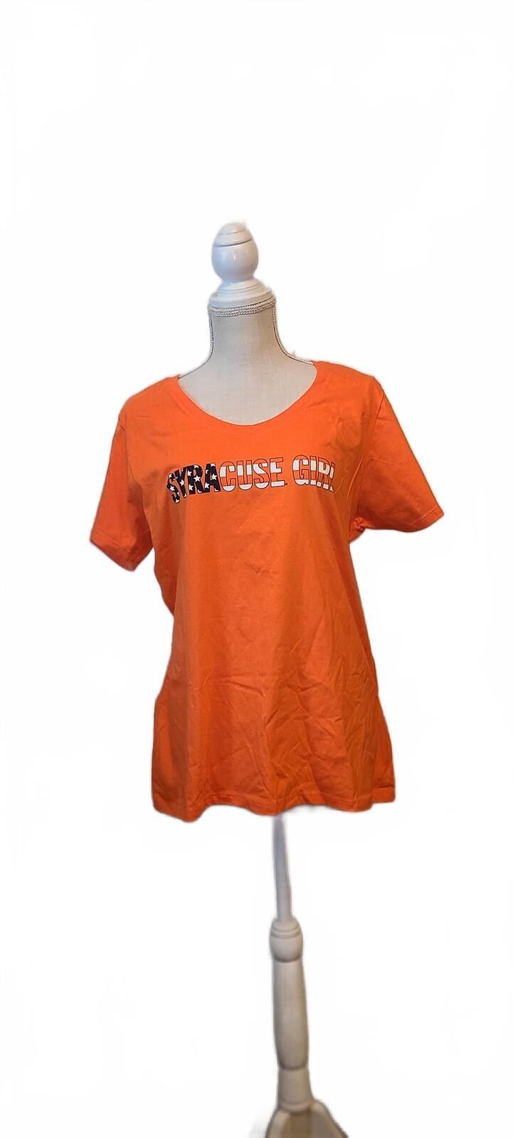 Unknown London Orange Syracuse Girl Graphic T-Shirt Size ONE SIZE - 1 Thumbnail