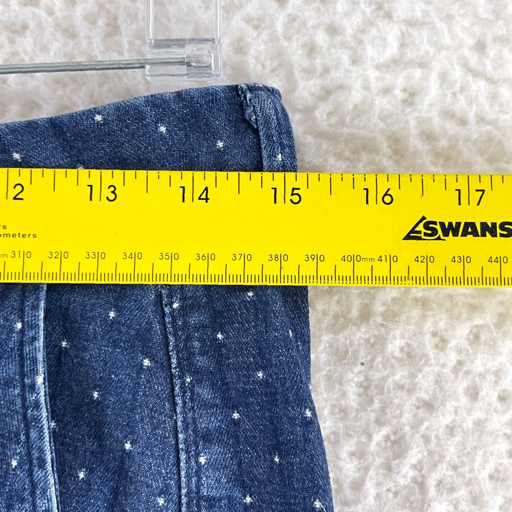 Scotch & Soda Scotch & Soda Jeans Womens Slim Tapered Mid-Rise Dot Print Blue Size 27 Regular Size 27" / US 4 / IT 40 - 7 Thumbnail