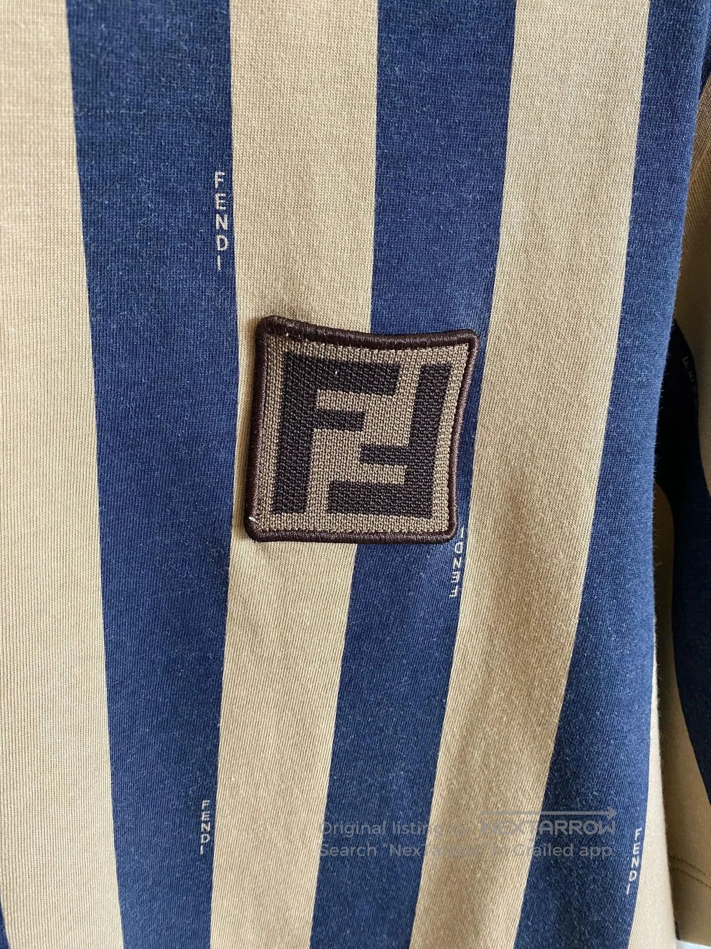 Fendi Fendi Colorblock Stripe Logo Short Sleeve T-shirt. Size US M / EU 48-50 / 2 - 3 Thumbnail