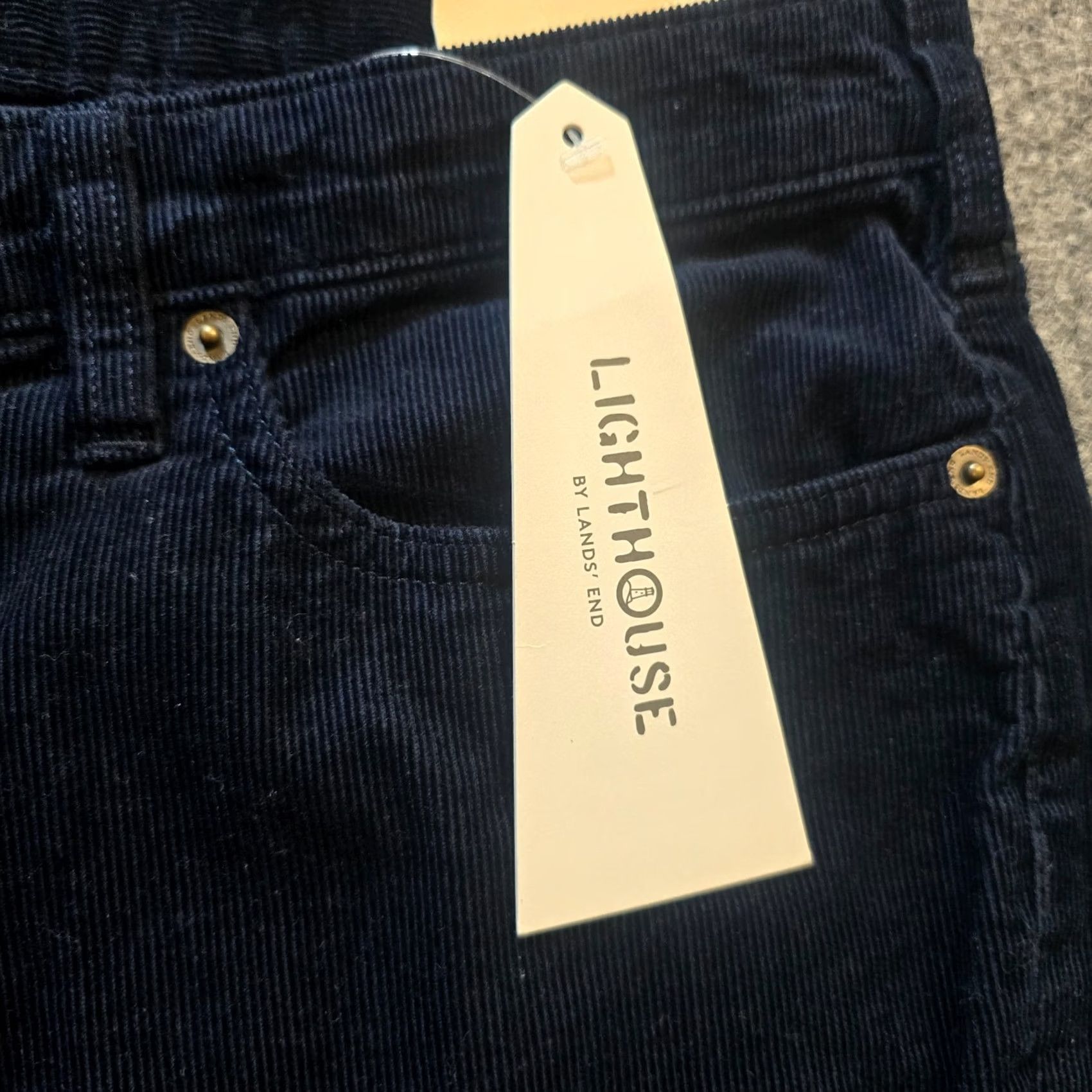 Lands' End Lands' End Pants Womens 16W Blue Mid Rise Straight Corduroy Capsule Preppy Pants Size 38" / US 16 / IT 52 - 4 Thumbnail