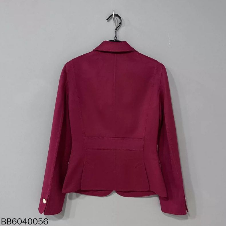 Loro Piana Burgundy Cashmere Blazer Jacket-2508 Size US M / EU 48-50 / 2 - 4 Thumbnail
