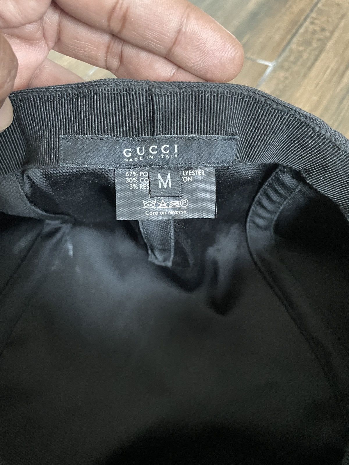 Gucci Gucci Sherry Hunting / Golf Hat Cap Poleyster Cotton Black Size ONE SIZE - 9 Thumbnail