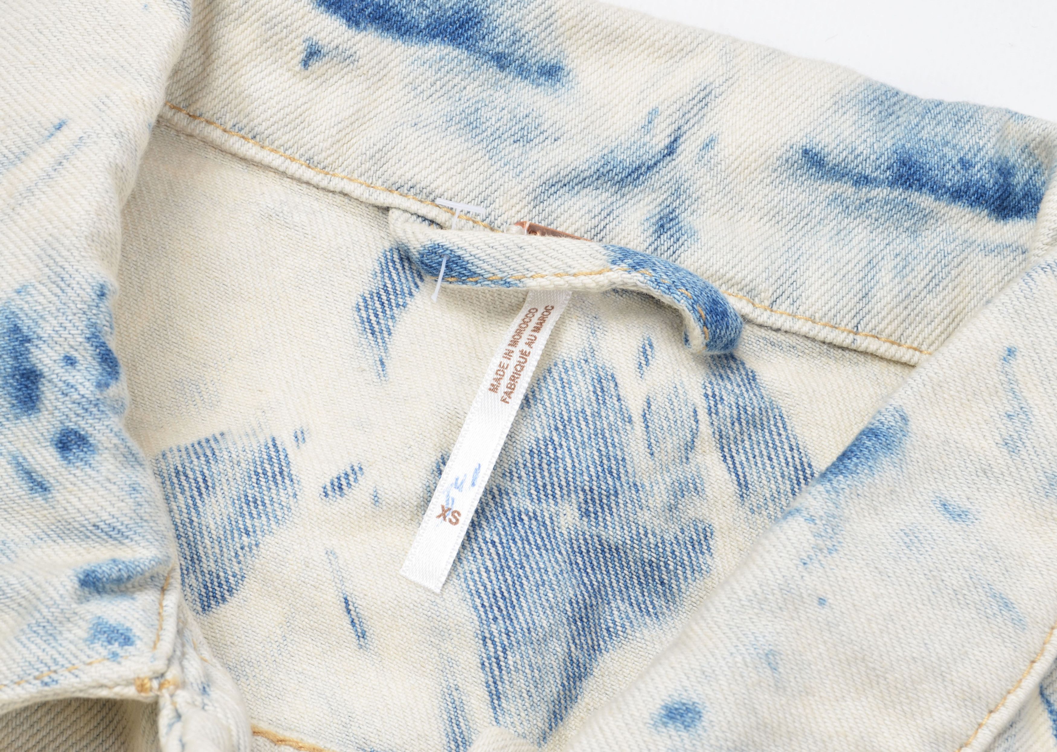 Free People Free People Jones Tie Dye Y2K Boho Denim Jacket Size US XS / EU 42 / 0 - 9 Thumbnail