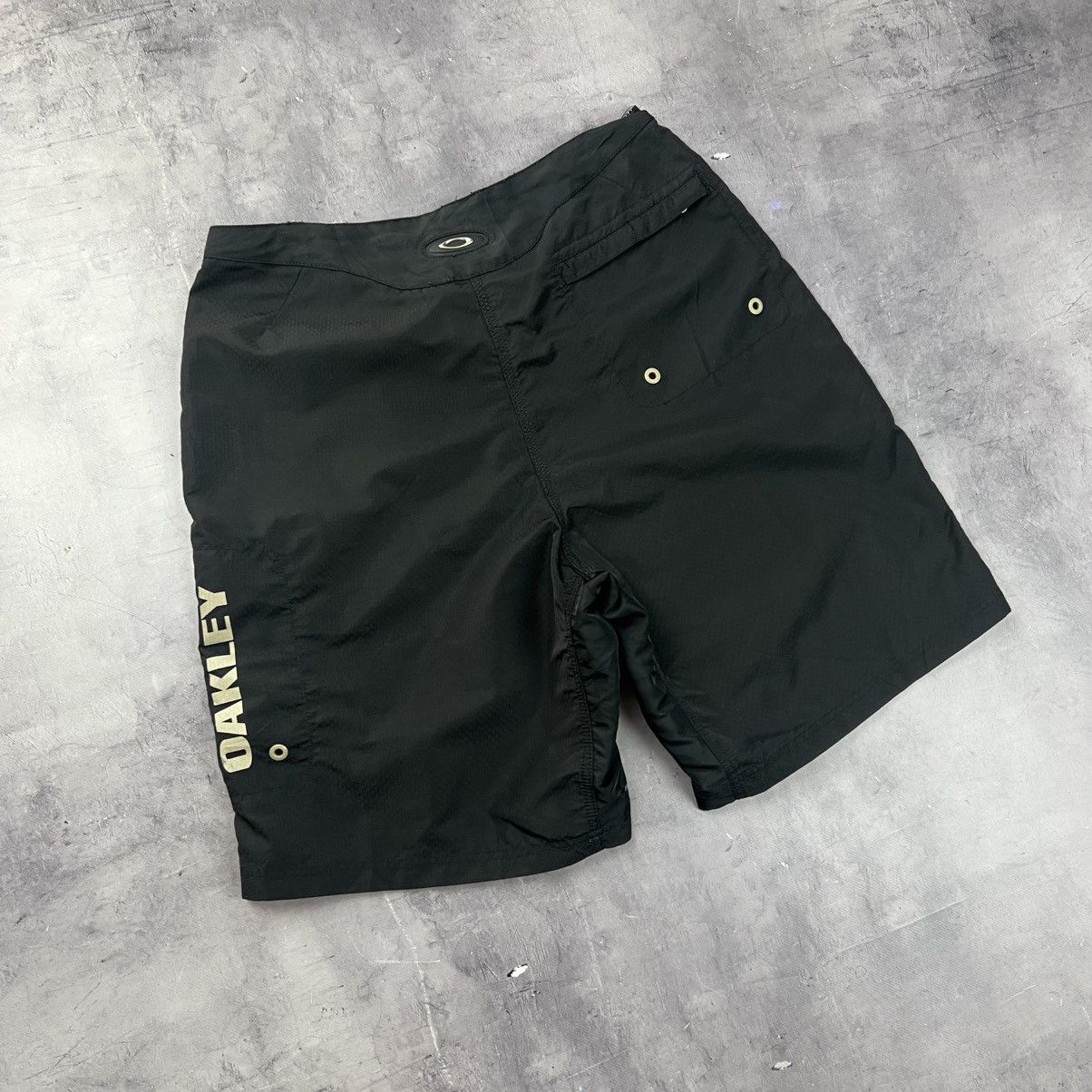 Vintage Rare! Oakley Vintage Nylon Big Logo Cargo Shorts 90s Size US 33 - 1 Thumbnail