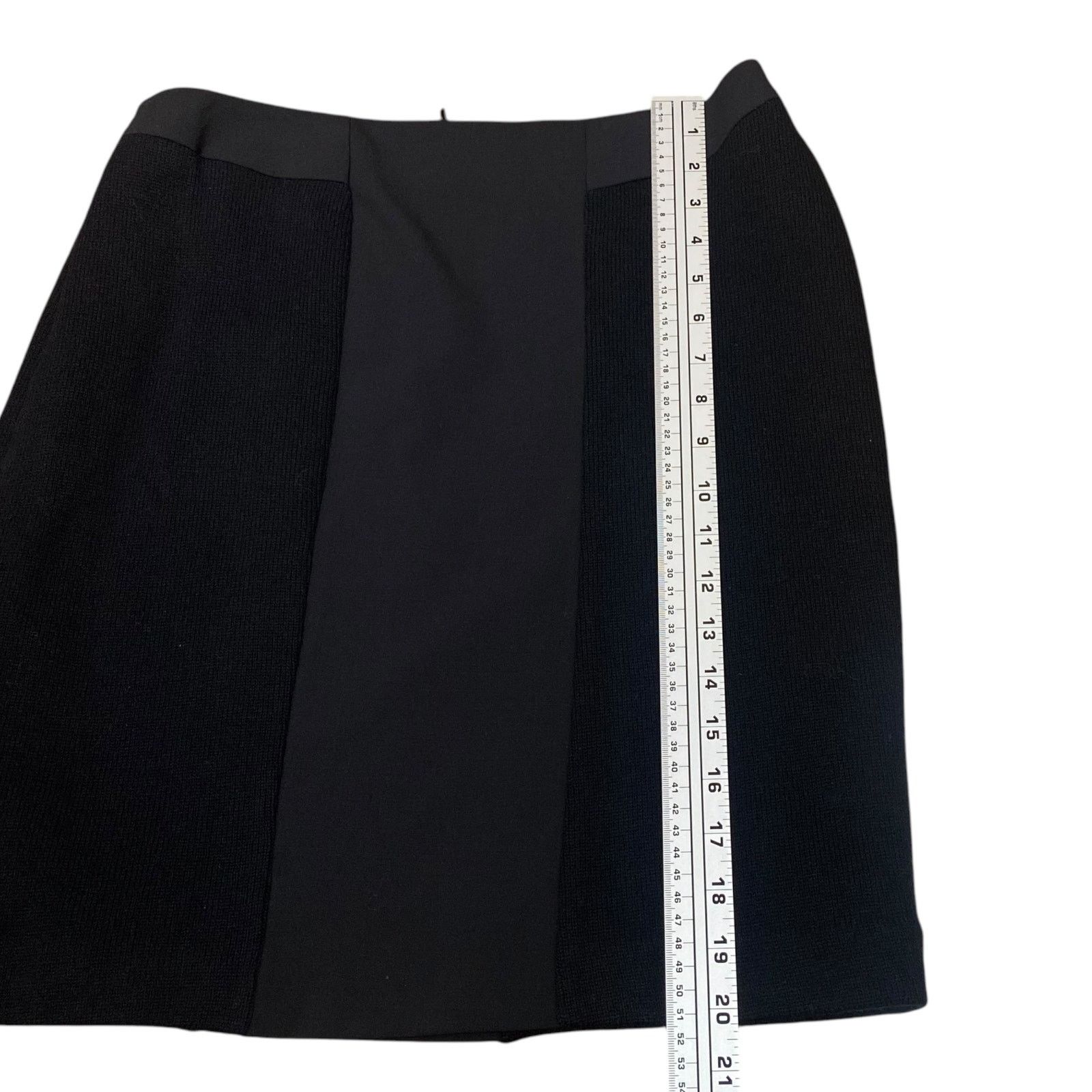 Hugo Boss Hugo Boss Valbone Black Mixed Classic Pencil Skirt SZ 6 Size 28" / US 6 / IT 42 - 12 Thumbnail
