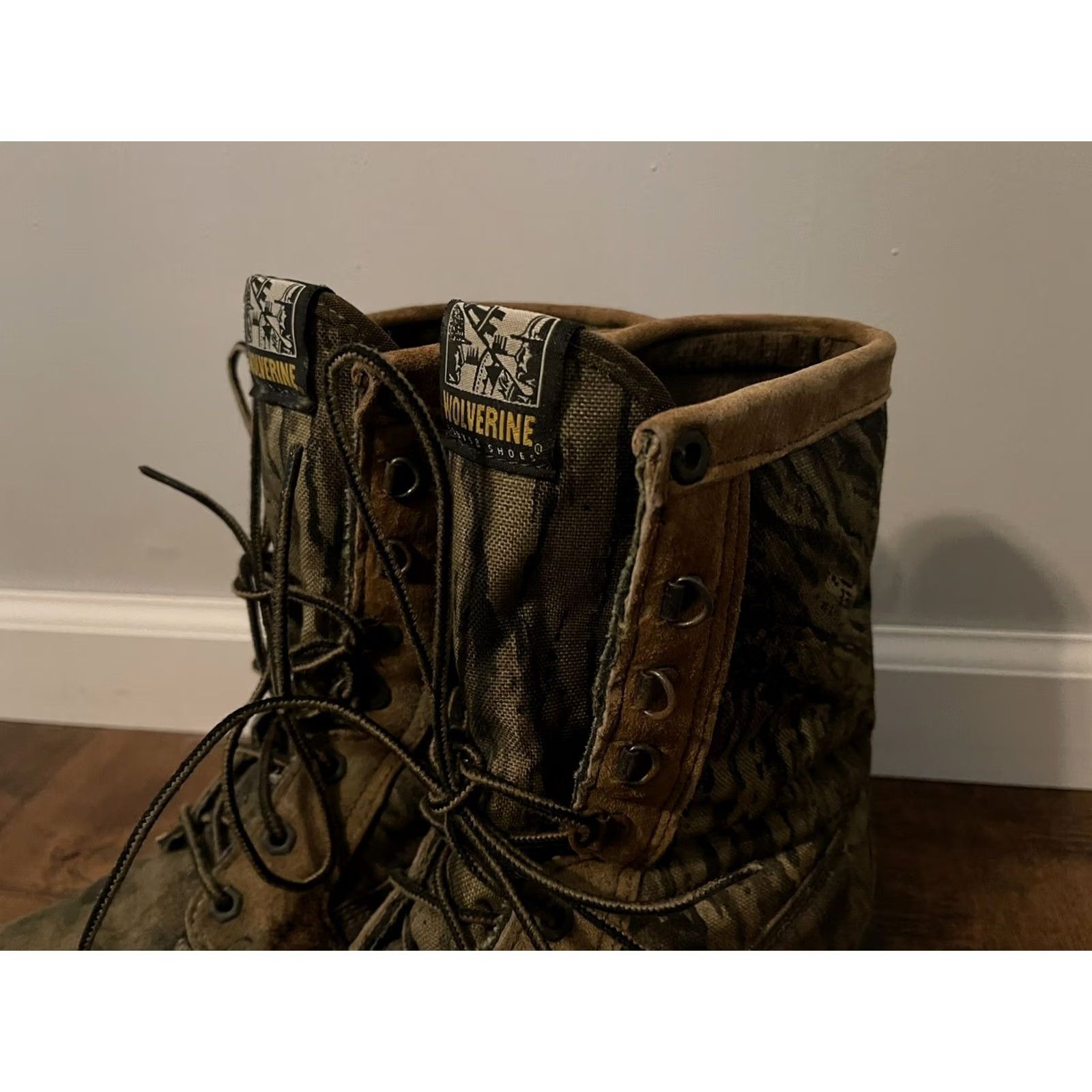 Realtree VINTAGE Wolverine Boots Outdoor Realtree Camo Made in USA Men's 11.5M 9" Size US 12 / EU 45 - 5 Thumbnail