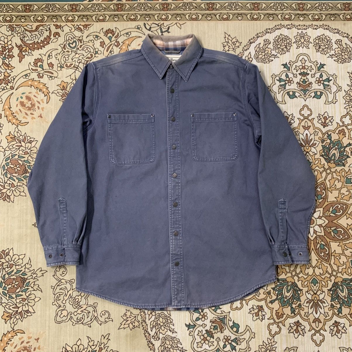L.L. Bean VINTAGE LL BEAN WORKWEAR DUCK CANVAS SHIRT Size US M / EU 48-50 / 2 - 1 Thumbnail