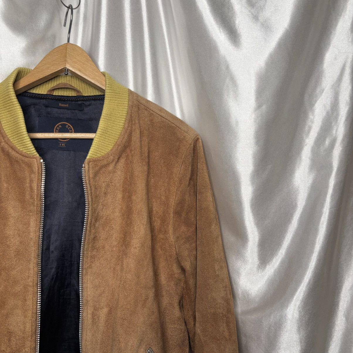 Human Scales × Leather vintage bomber jacket buffalo leather russel human scales Size US S / EU 44-46 / 1 - 11 Thumbnail