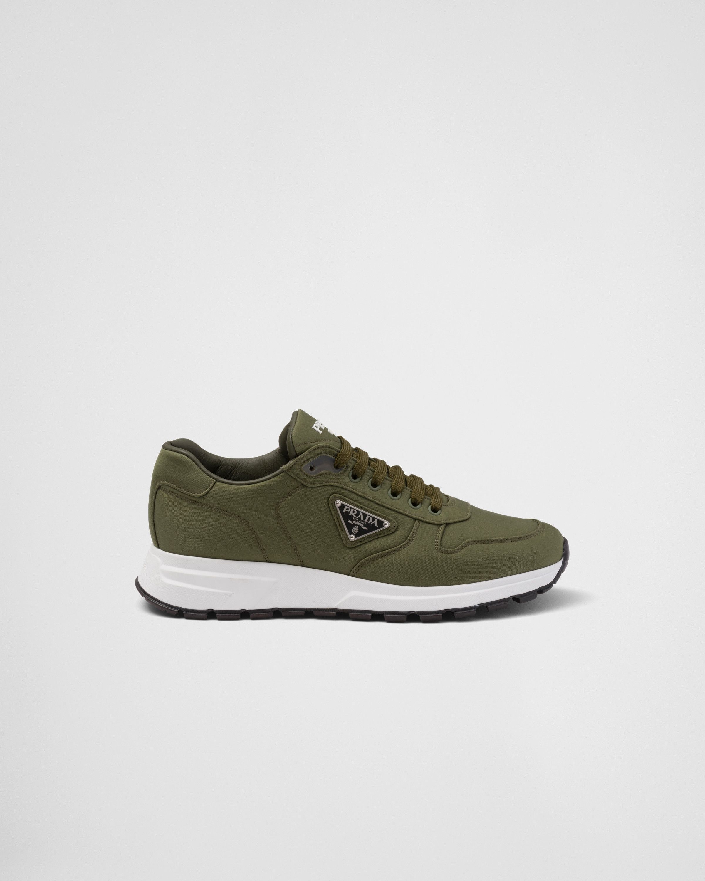Prada o1mt1gz0325 Re-Nylon Sneakers in Dark Green Size US 10.5 / EU 43-44 - 2 Thumbnail