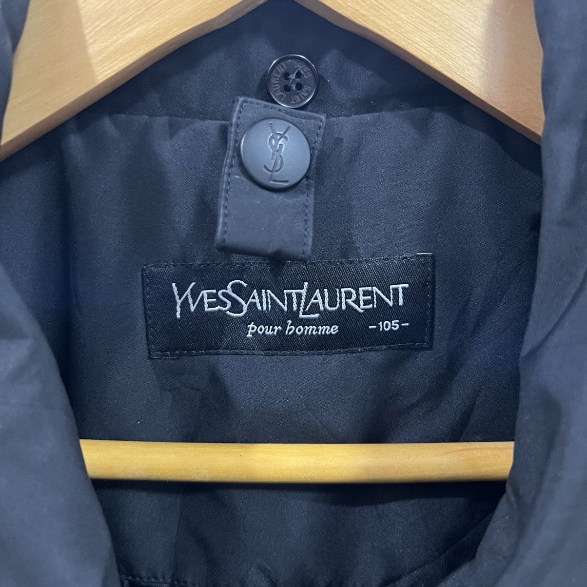 Vintage Vintage Yves Saint Laurent Coat Jacket Size US L / EU 52-54 / 3 - 3 Thumbnail