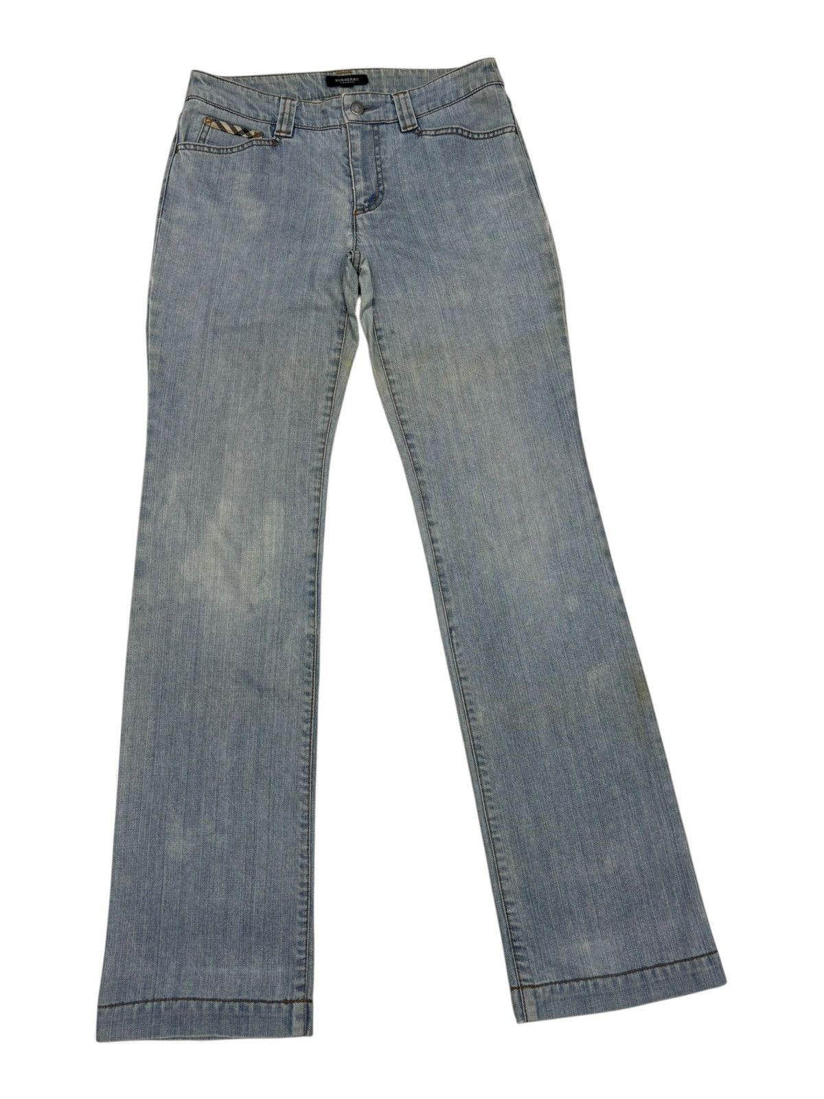 Burberry Burberry Light Acid Wash Bootcut Jeans Size 30" / US 8 / IT 44 - 3 Thumbnail