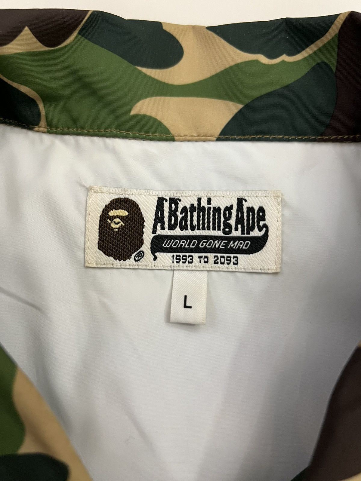 Bape ABC Camo Relaxed Coach Jacket FW19 Size US L / EU 52-54 / 3 - 8 Thumbnail