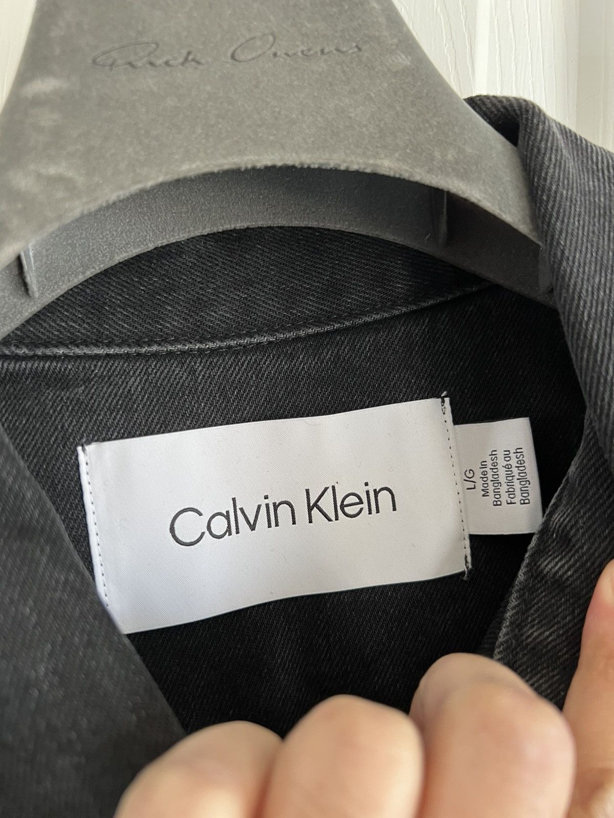 Calvin Klein Denim Jacket size L NWOT Size US L / EU 52-54 / 3 - 3 Thumbnail