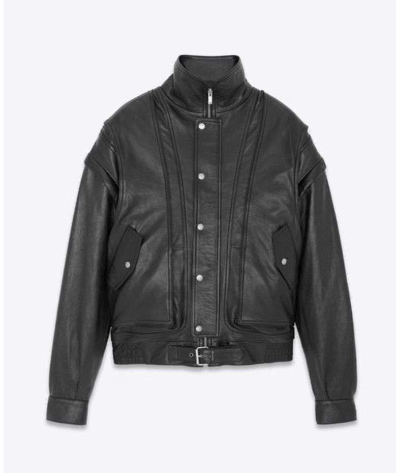 🔥$8K VALUE🔥Oversized Leather Bomber Jacket Vest