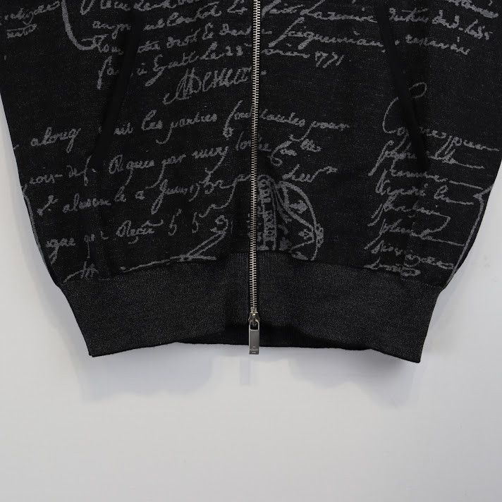 Berluti o1rshd1 Scritto Zip Up Hoodie in Noir Size US L / EU 52-54 / 3 - 5 Thumbnail