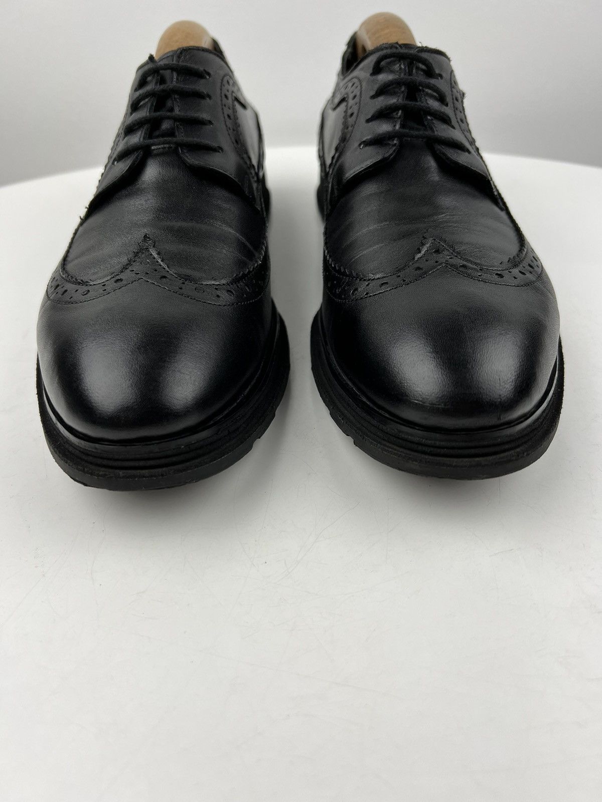 Prada PRADA Derby Leather Shoes Lace Rubber Sole Black Men’s Size US 8 / EU 41 - 7 Thumbnail