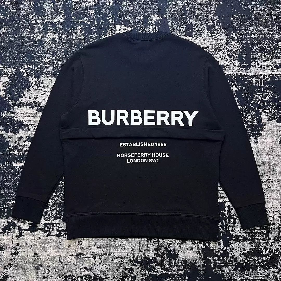 Burberry Burberry Back Logo Print LS Sweatshirt L New Size US L / EU 52-54 / 3 - 3 Thumbnail