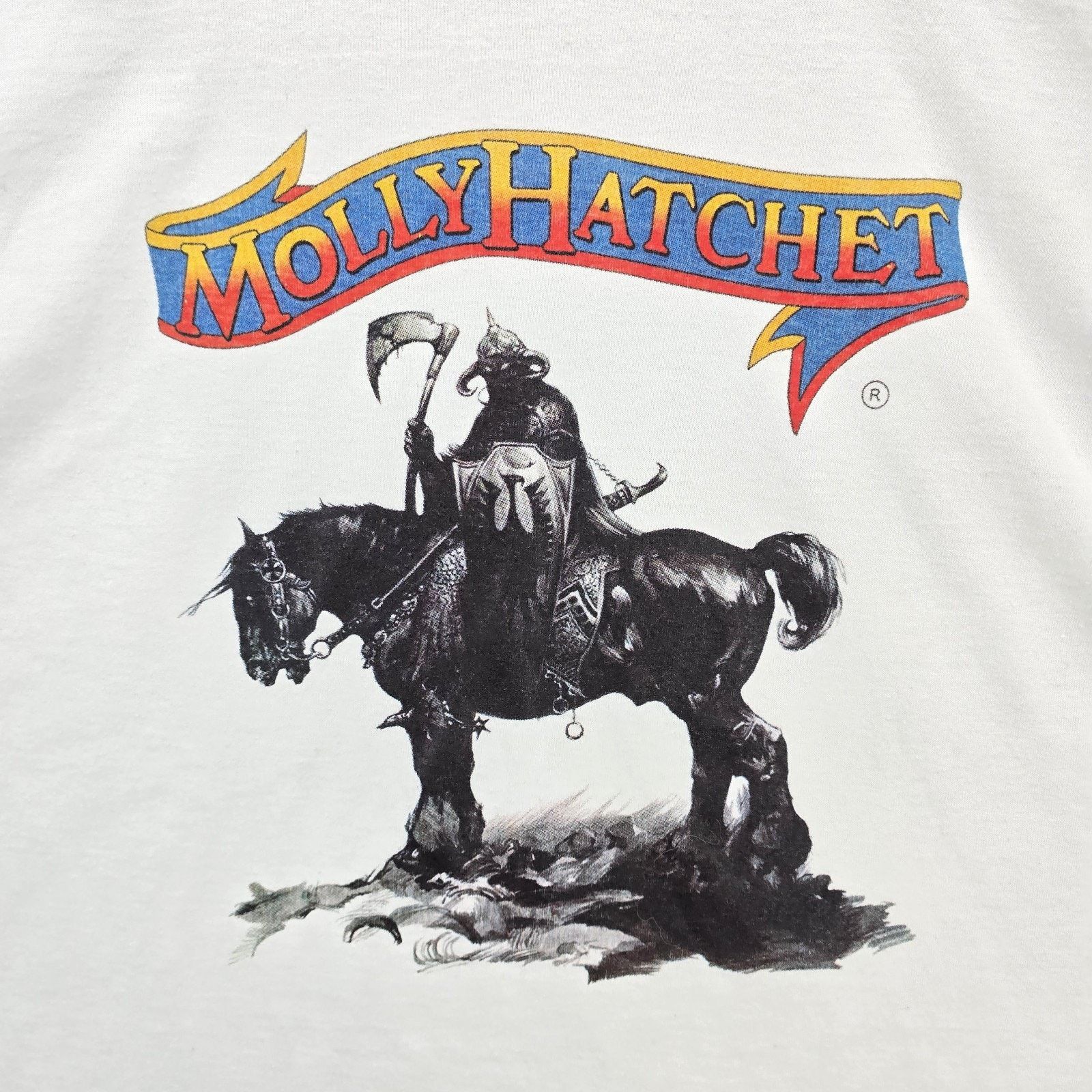 Port & Company Vintage Molly Hatchet Shir XL Lightning Strikes Twice Cover Size US XL / EU 56 / 4 - 3 Thumbnail