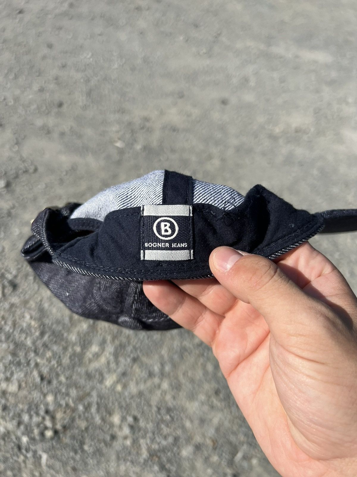 Vintage Vintage Bogner Denim Cap Size ONE SIZE - 5 Thumbnail