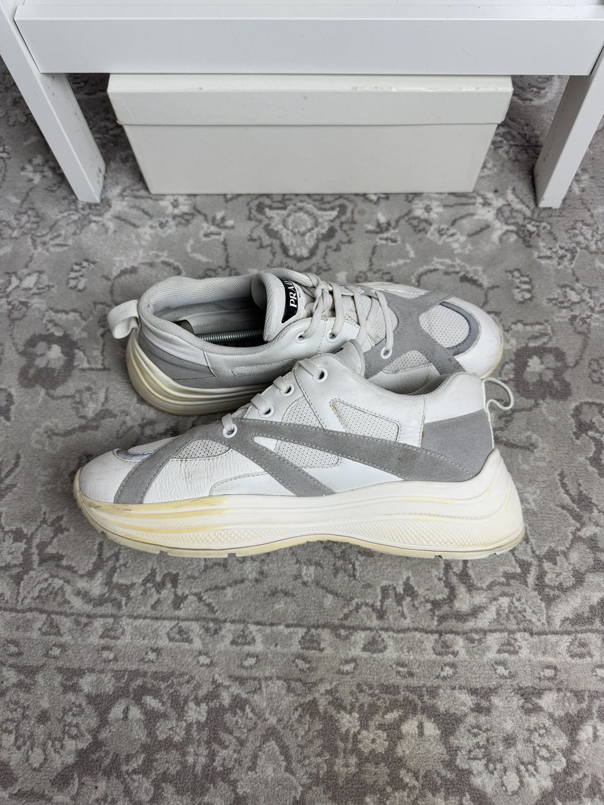 Designer × Prada Prada Milano low top leather platform sneakers US11.5 luxury Size US 11.5 / EU 44-45 - 10 Thumbnail