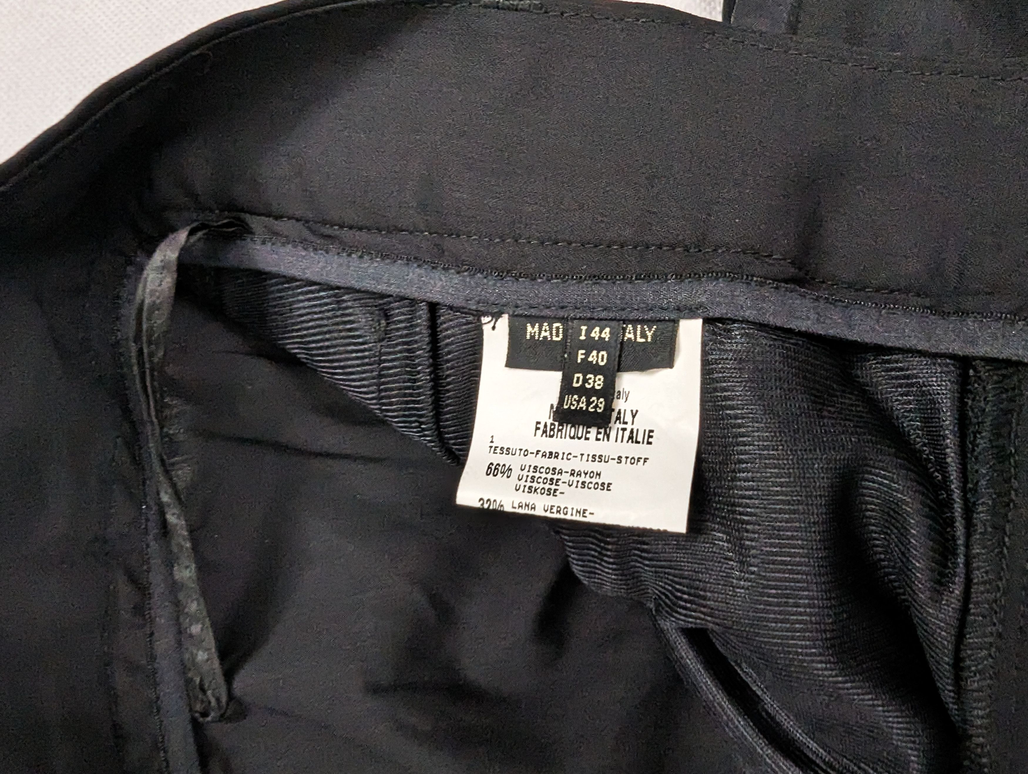 Marithe + Francois Girbaud Marithe Francois Girbaud black pants trousers Size 30" / US 8 / IT 44 - 8 Thumbnail